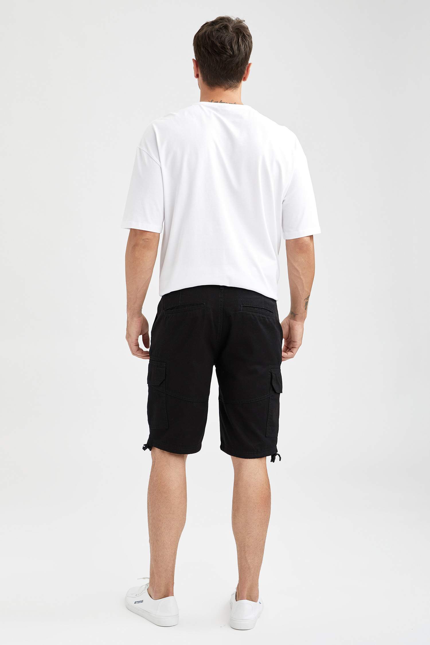 Regular Fit Kargo Bermuda Şort