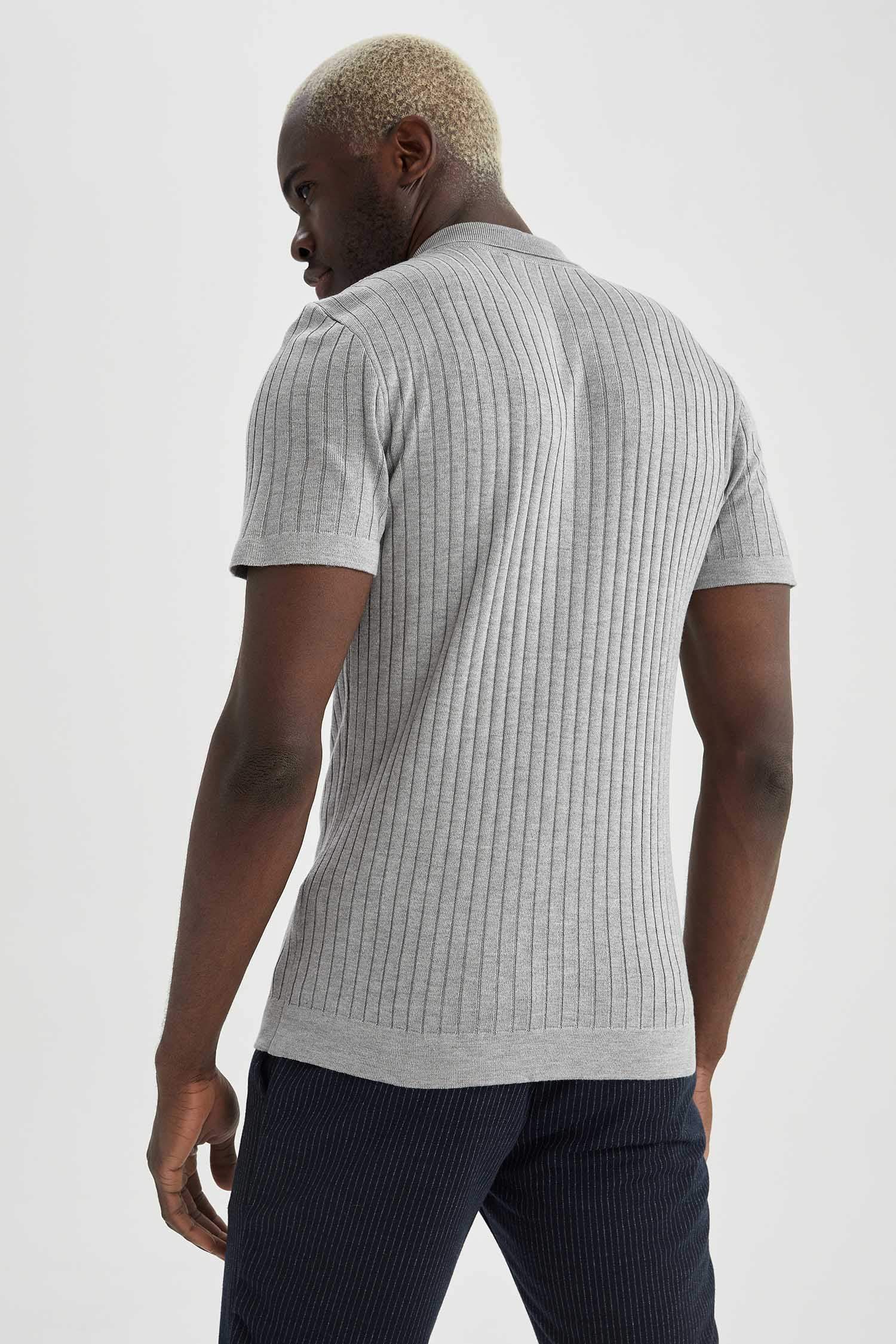 Slim Fit Polo Yaka Basic Triko Tişört