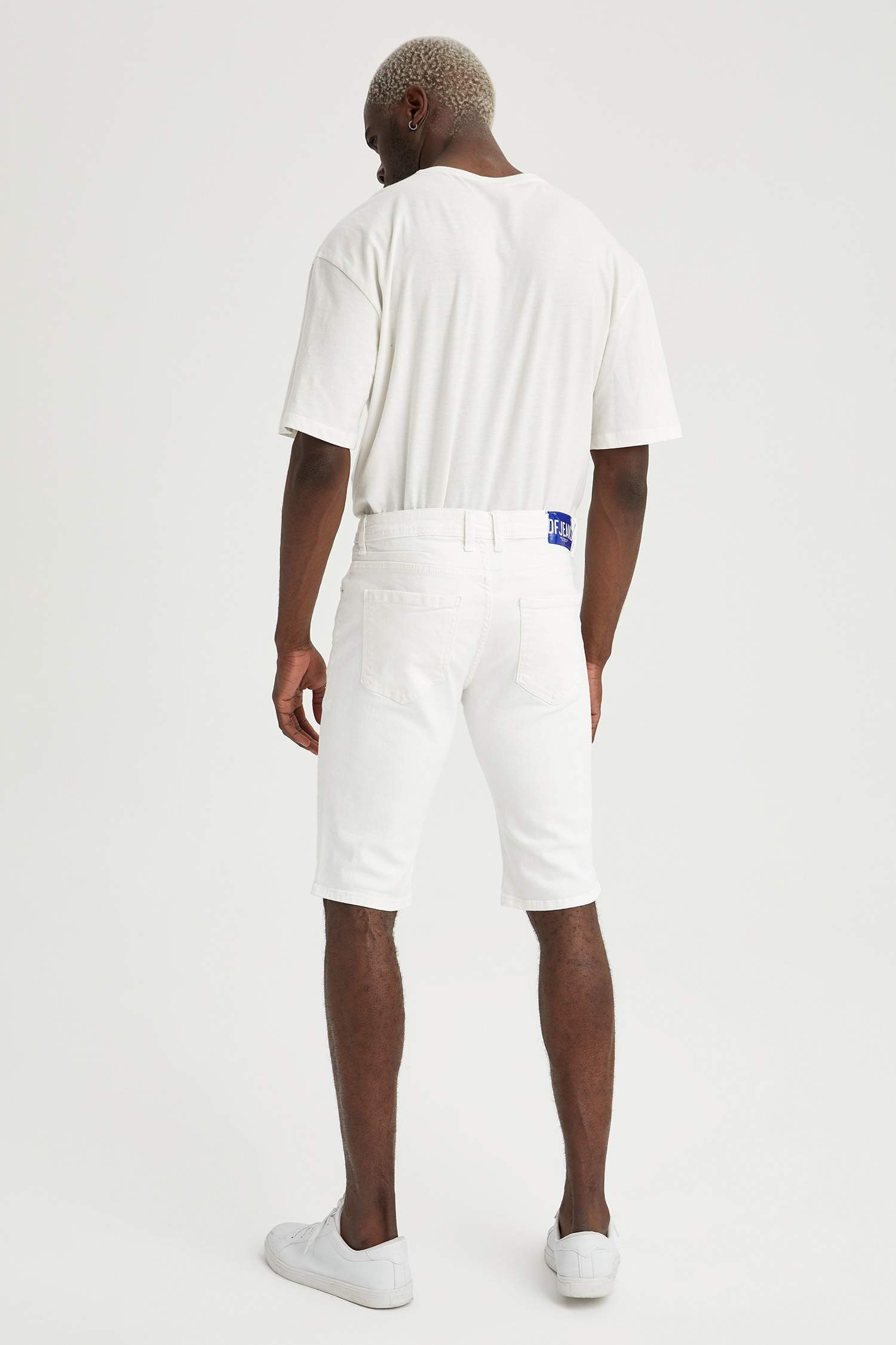 Slim Fit Bermuda Jean Şort