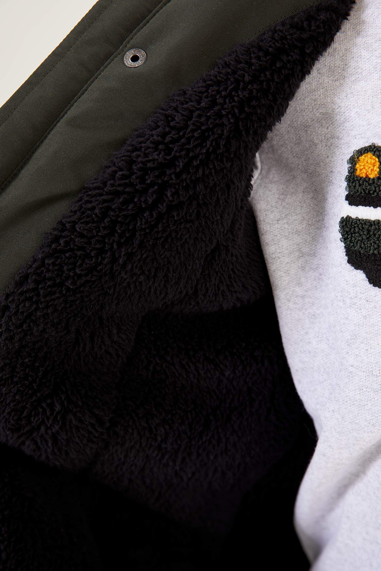 Erkek Çocuk Regular Fit Kapüşonlu Peluş Mont Parka