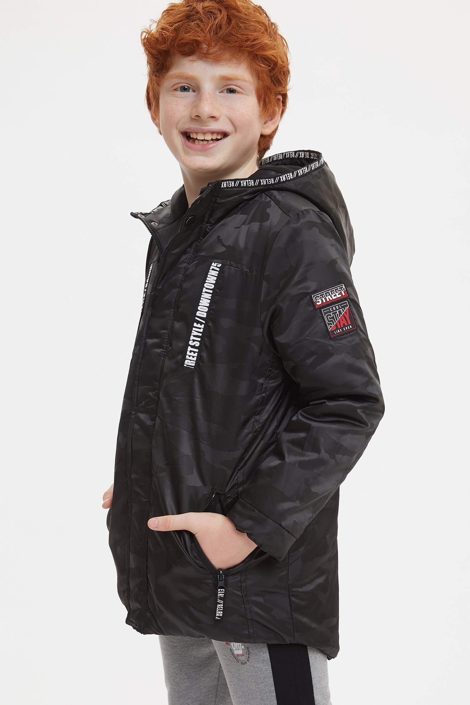 Erkek Çocuk Kapüşonlu Parka