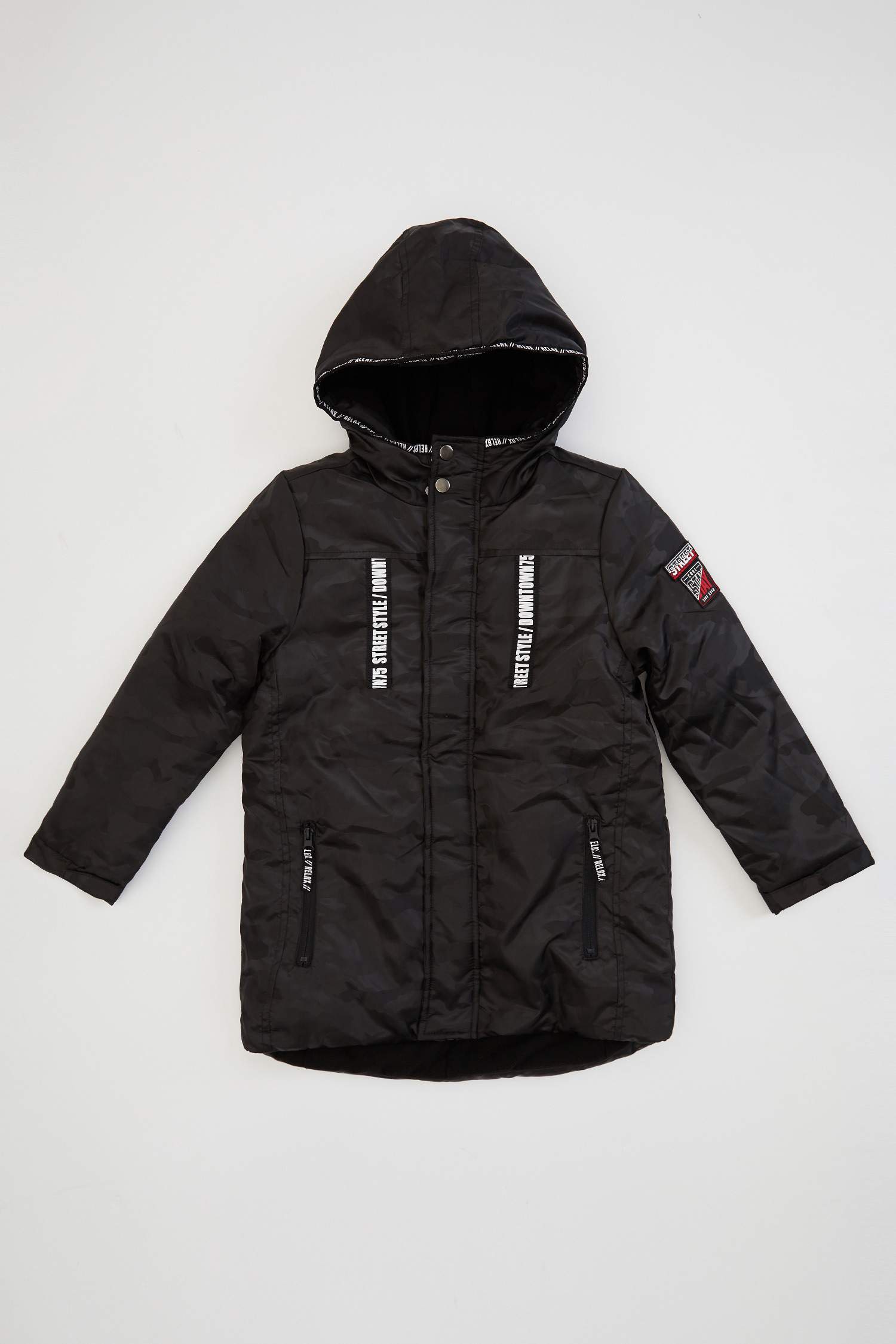 Erkek Çocuk Kapüşonlu Parka