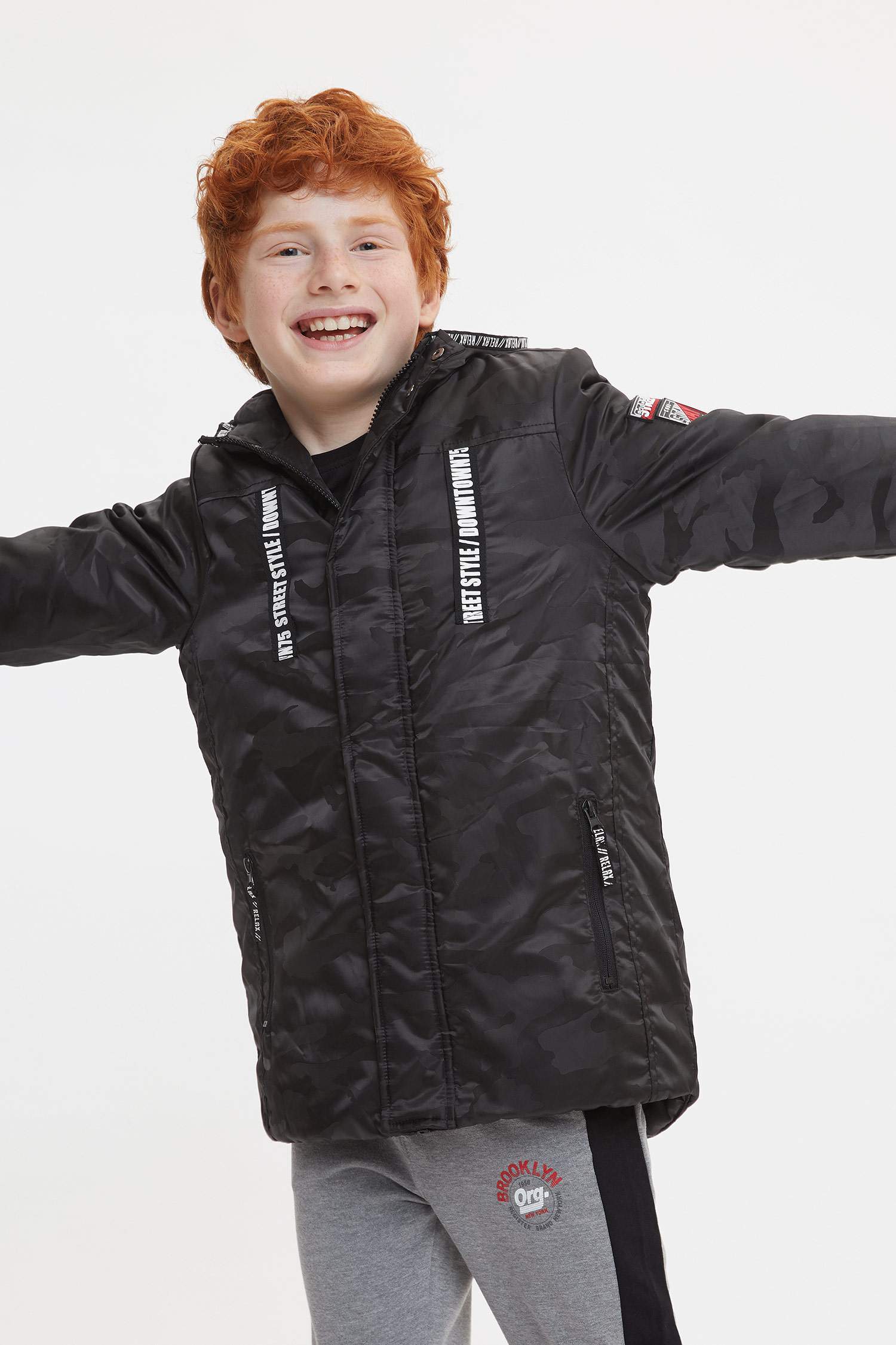 Erkek Çocuk Kapüşonlu Parka