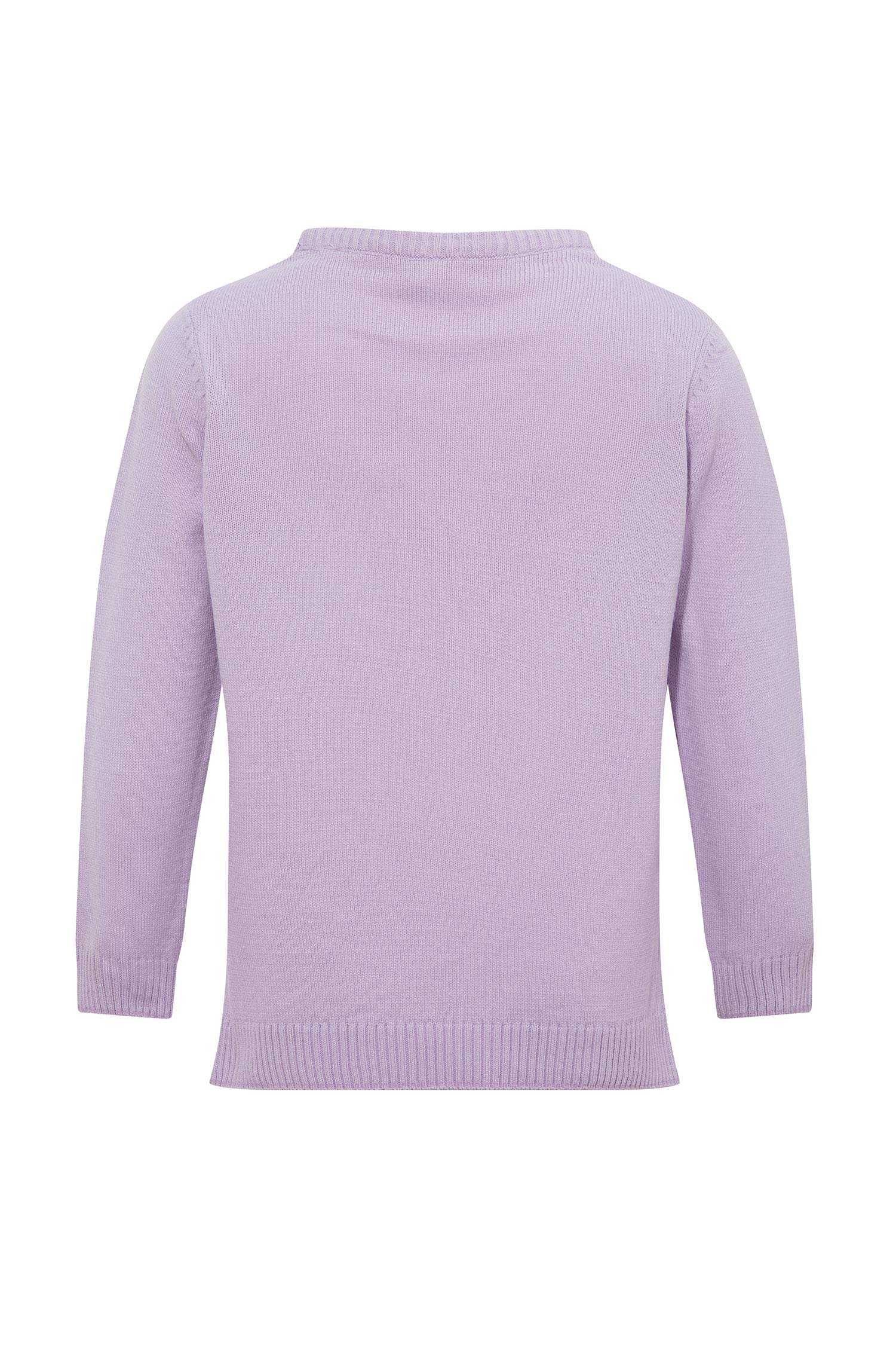 Kız Çocuk Regular Fit Bisiklet Yaka Kazak