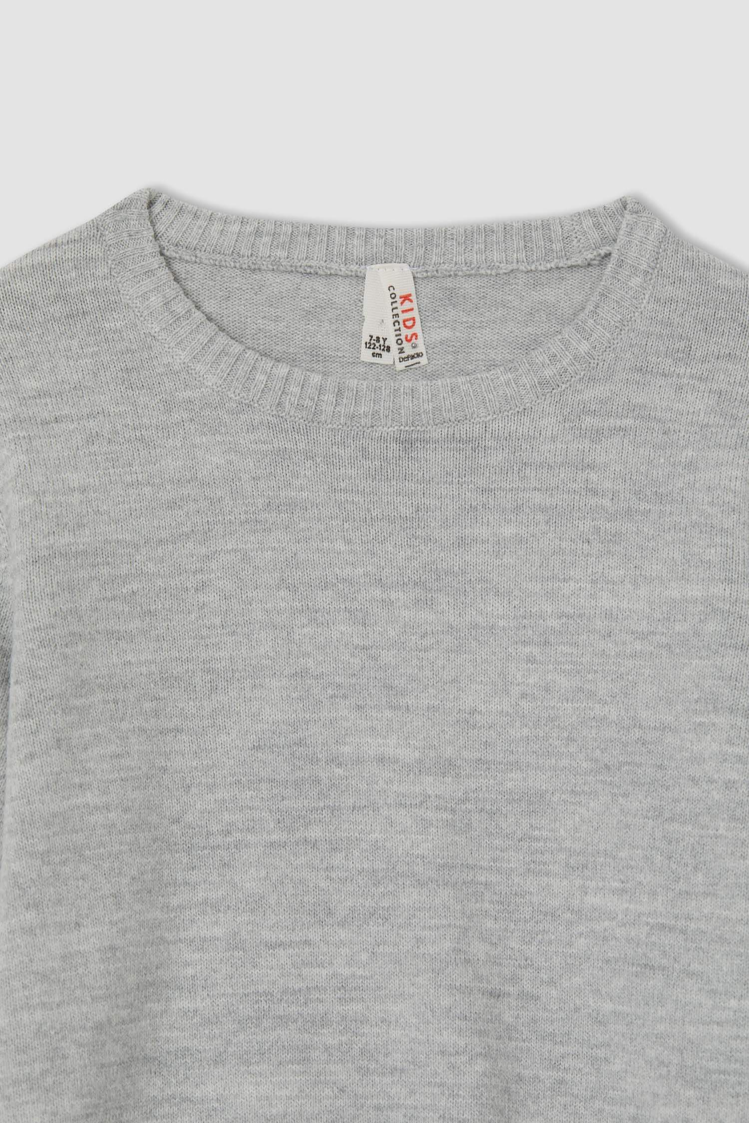 Kız Çocuk Regular Fit Bisiklet Yaka Kazak