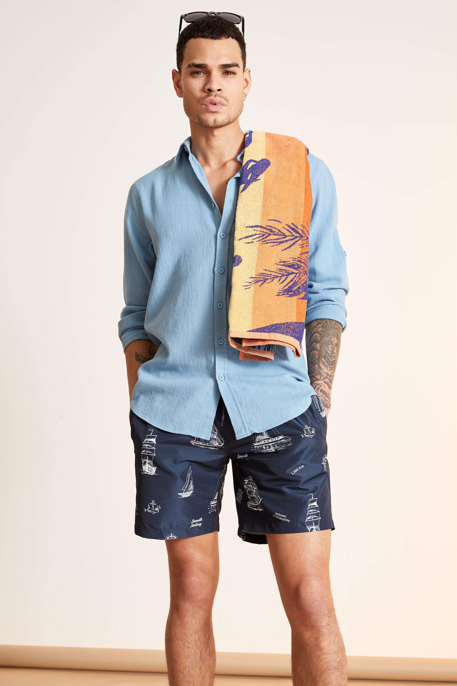 Slim Fit Basic Uzun Kollu Gömlek