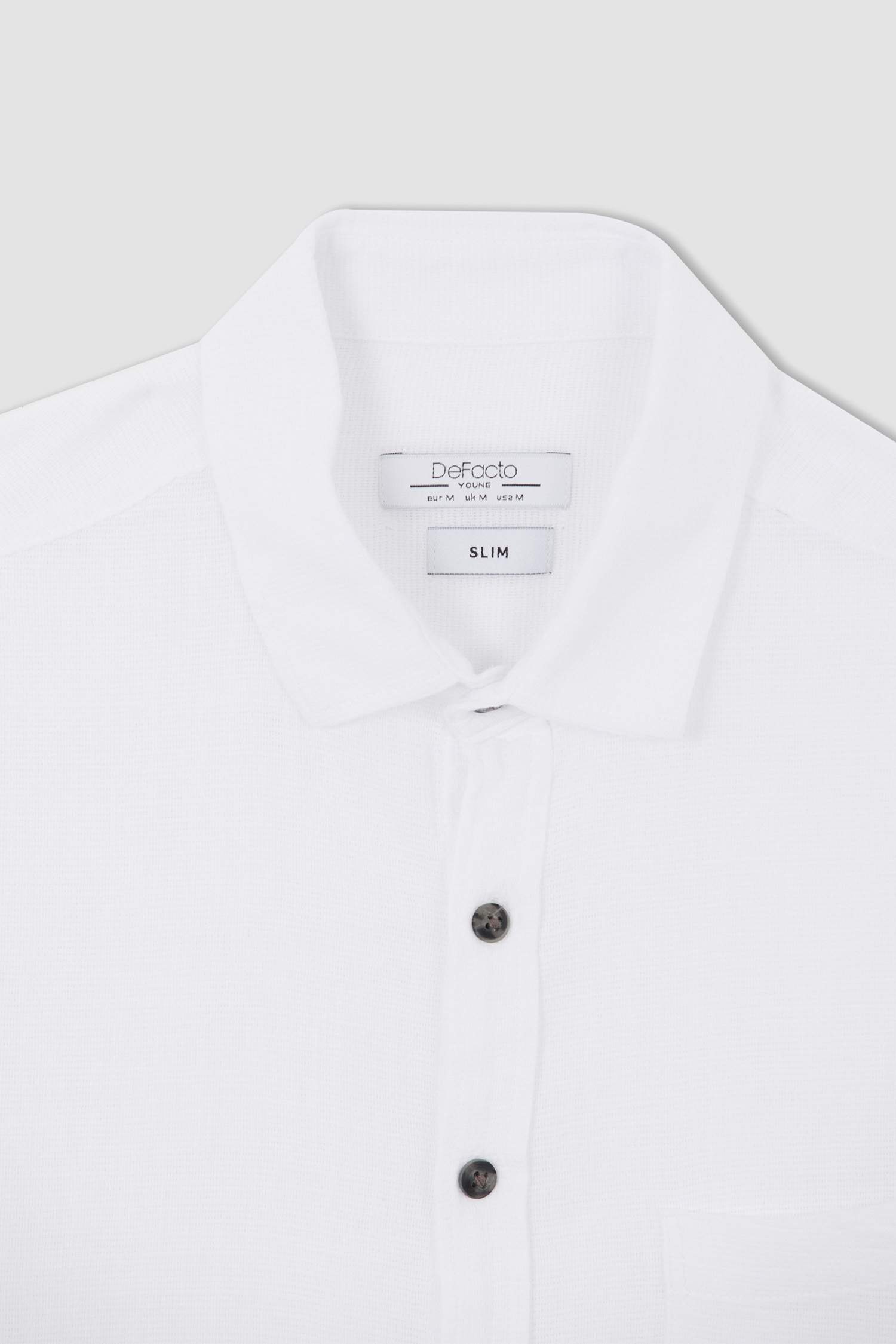 Slim Fit Basic Uzun Kollu Gömlek