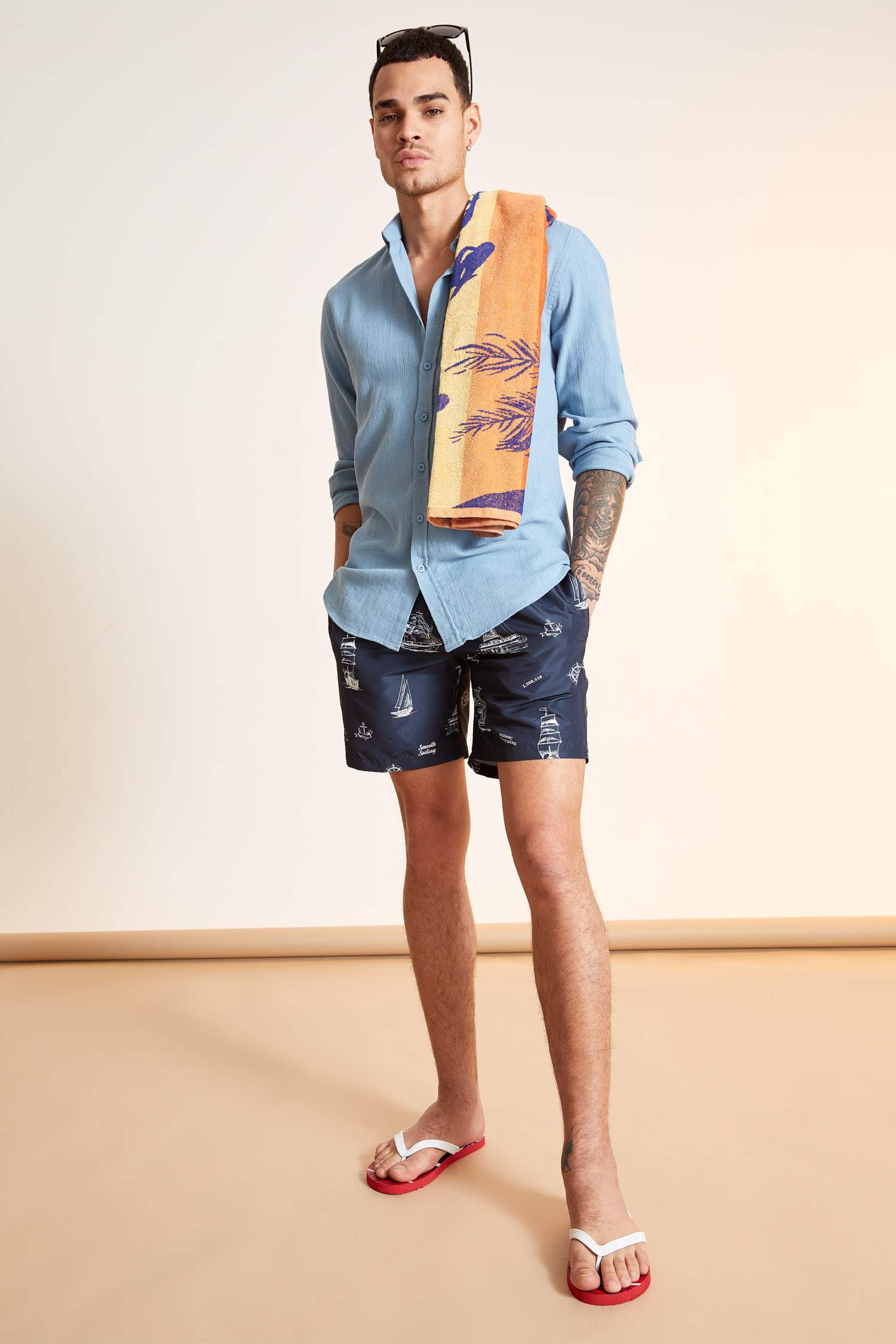 Slim Fit Basic Uzun Kollu Gömlek