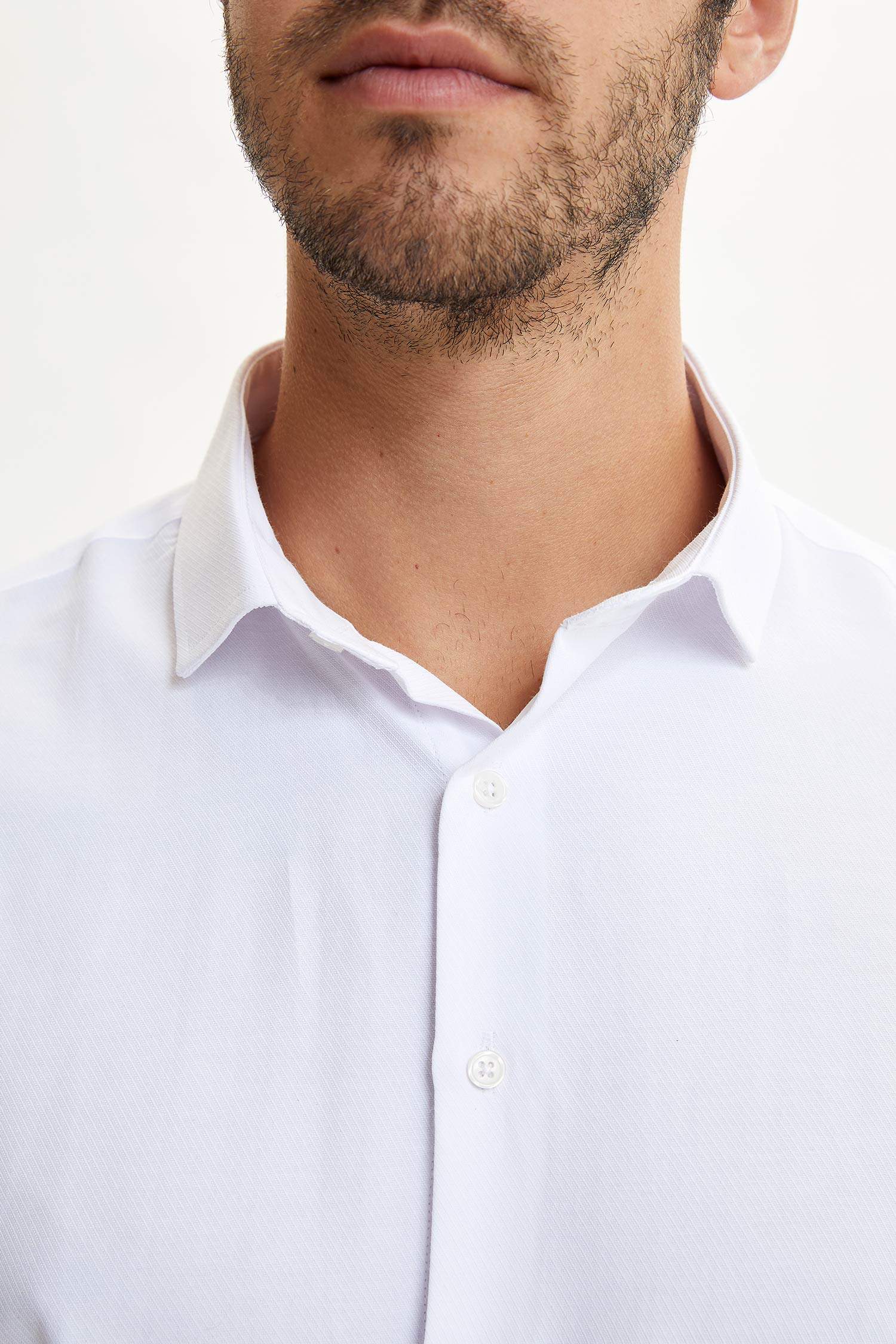 Slim Fit Klasik Uzun Kollu Gömlek
