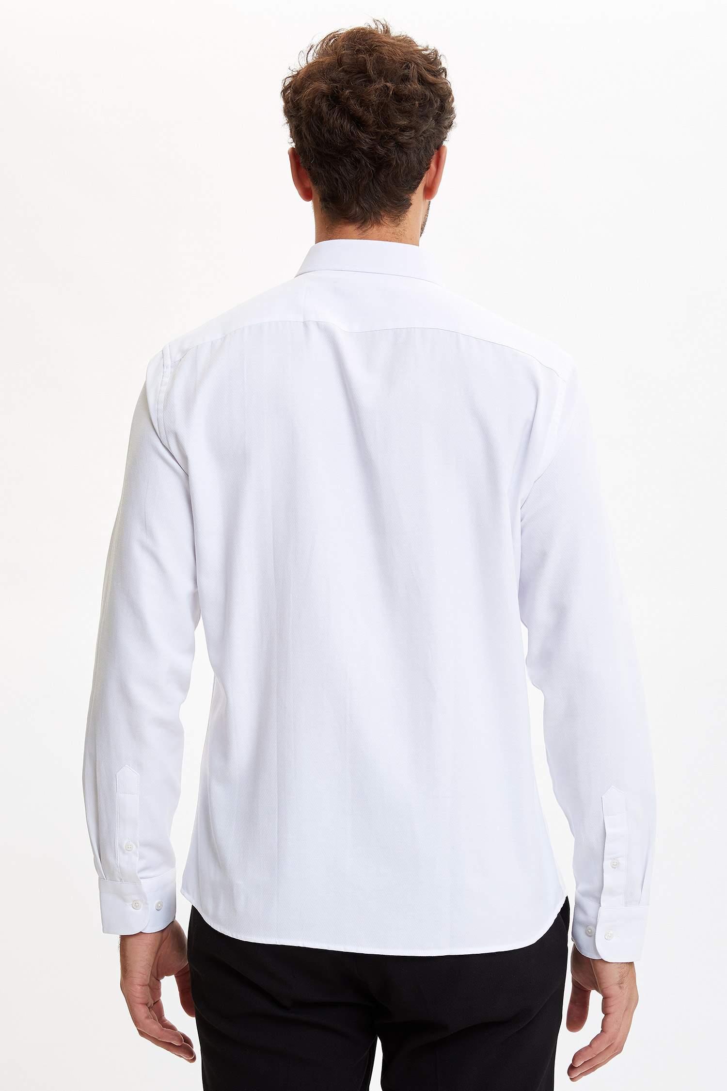 Slim Fit Klasik Uzun Kollu Gömlek
