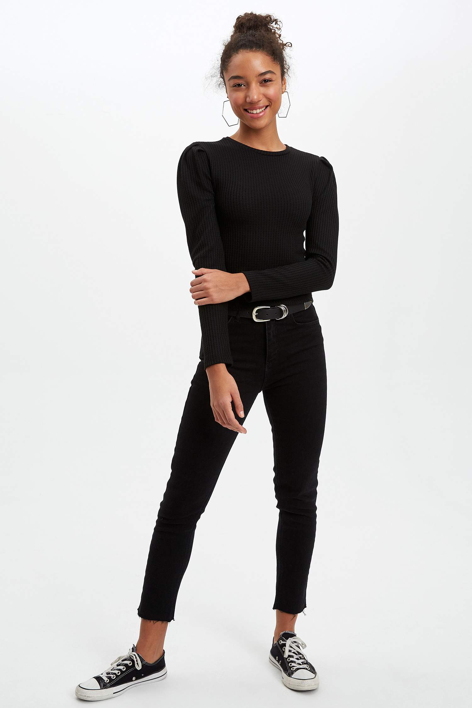 Regular Fit Uzun Kollu Tişört