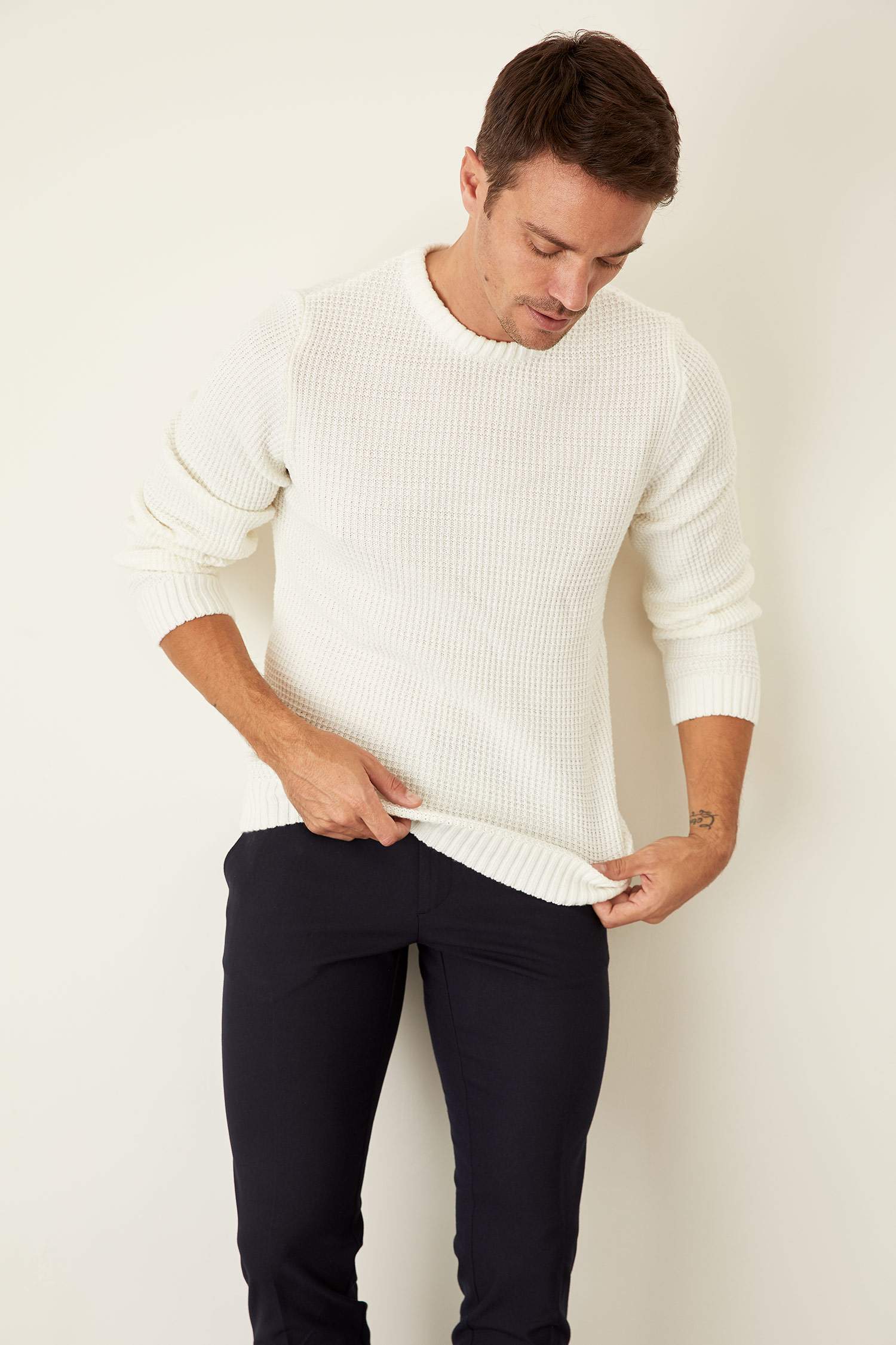 Regular Fit Bisiklet Yaka Triko Kazak