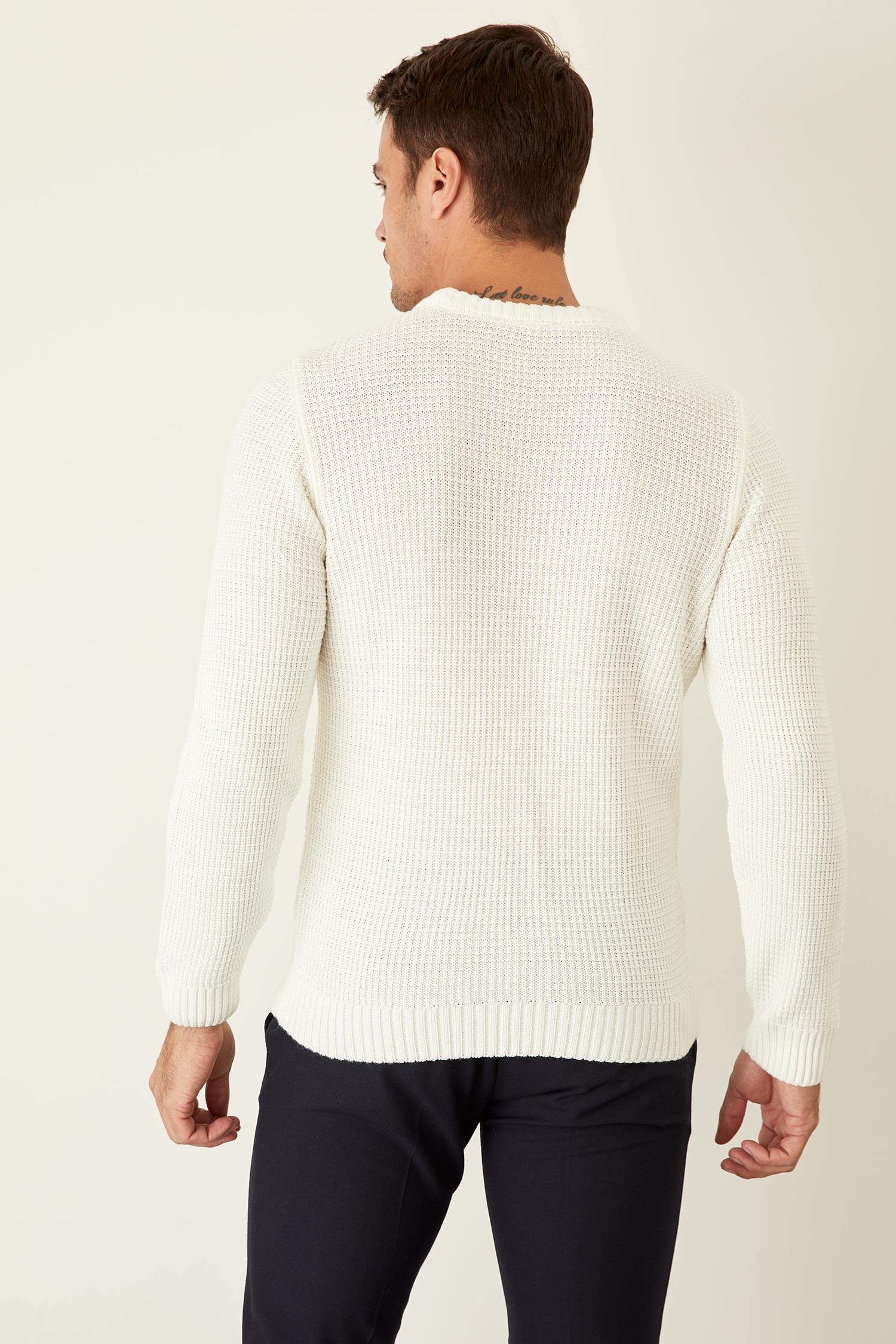 Regular Fit Bisiklet Yaka Triko Kazak