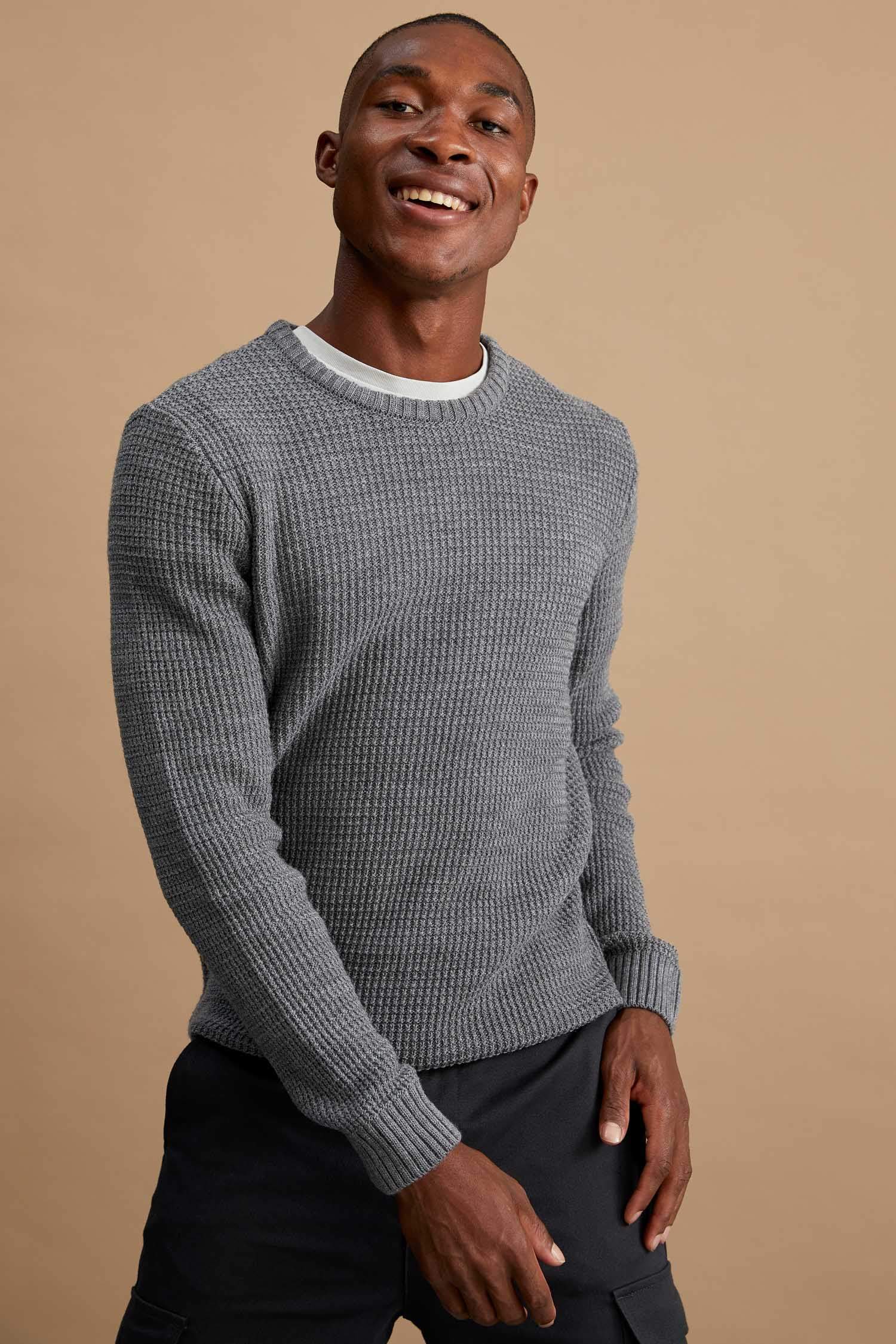 Regular Fit Bisiklet Yaka Triko Kazak