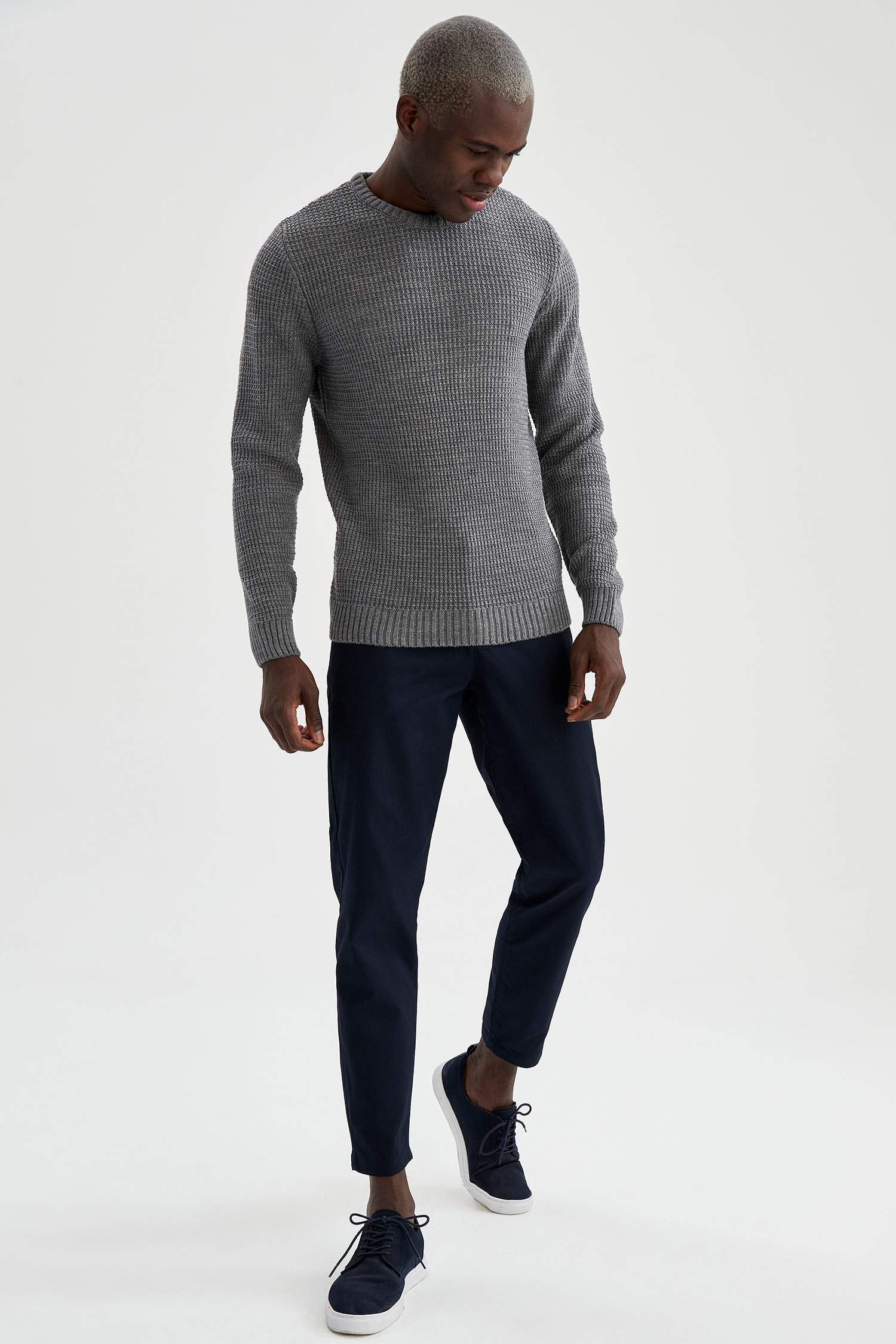 Regular Fit Bisiklet Yaka Triko Kazak