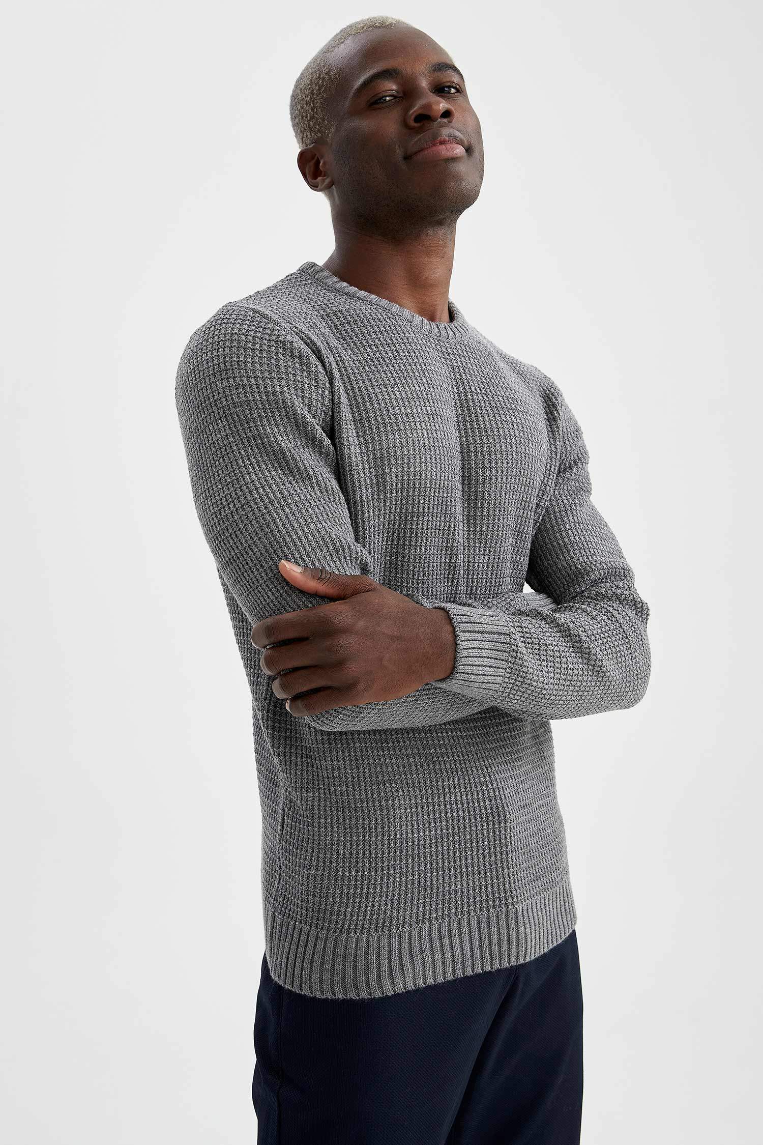 Regular Fit Bisiklet Yaka Triko Kazak
