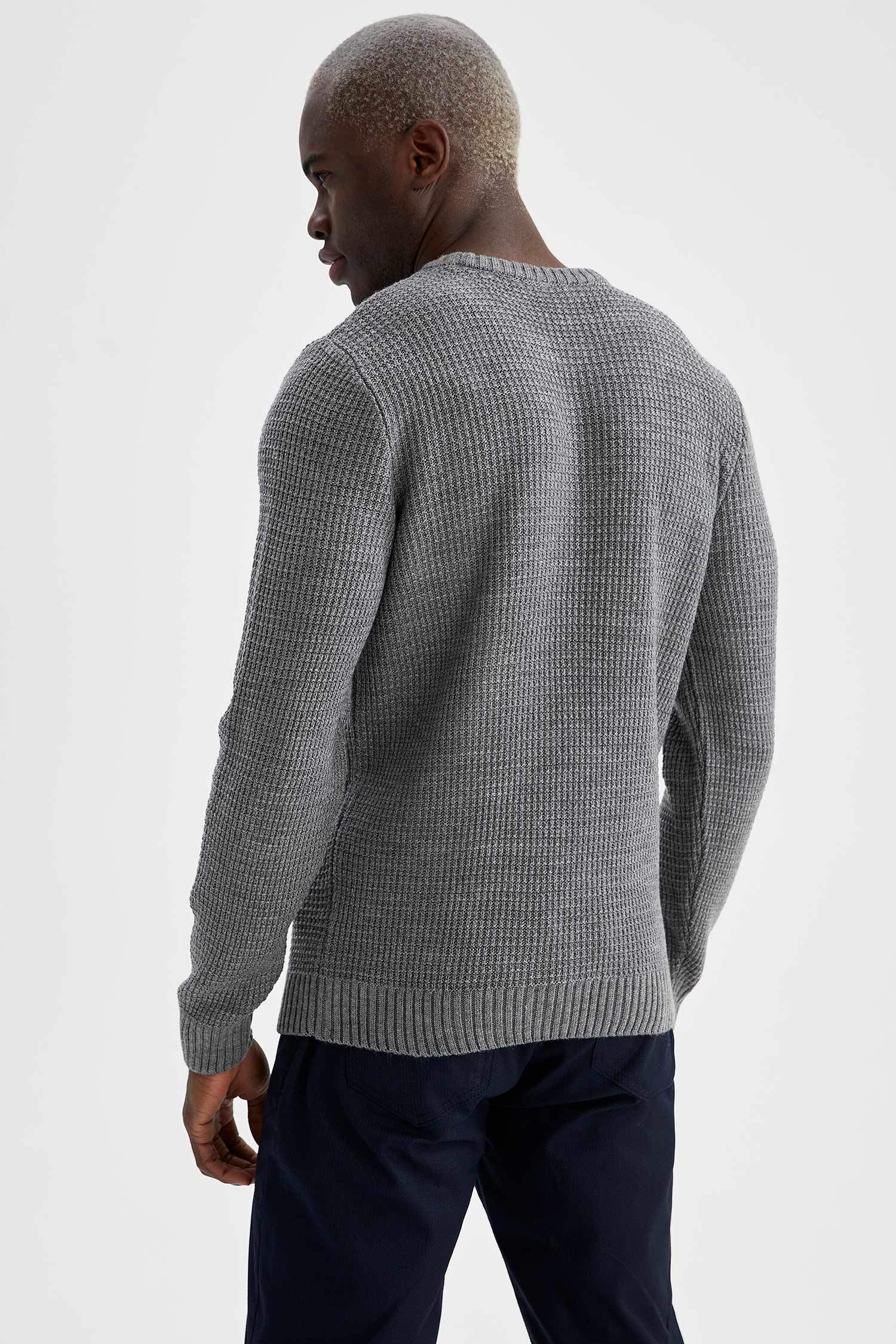 Regular Fit Bisiklet Yaka Triko Kazak