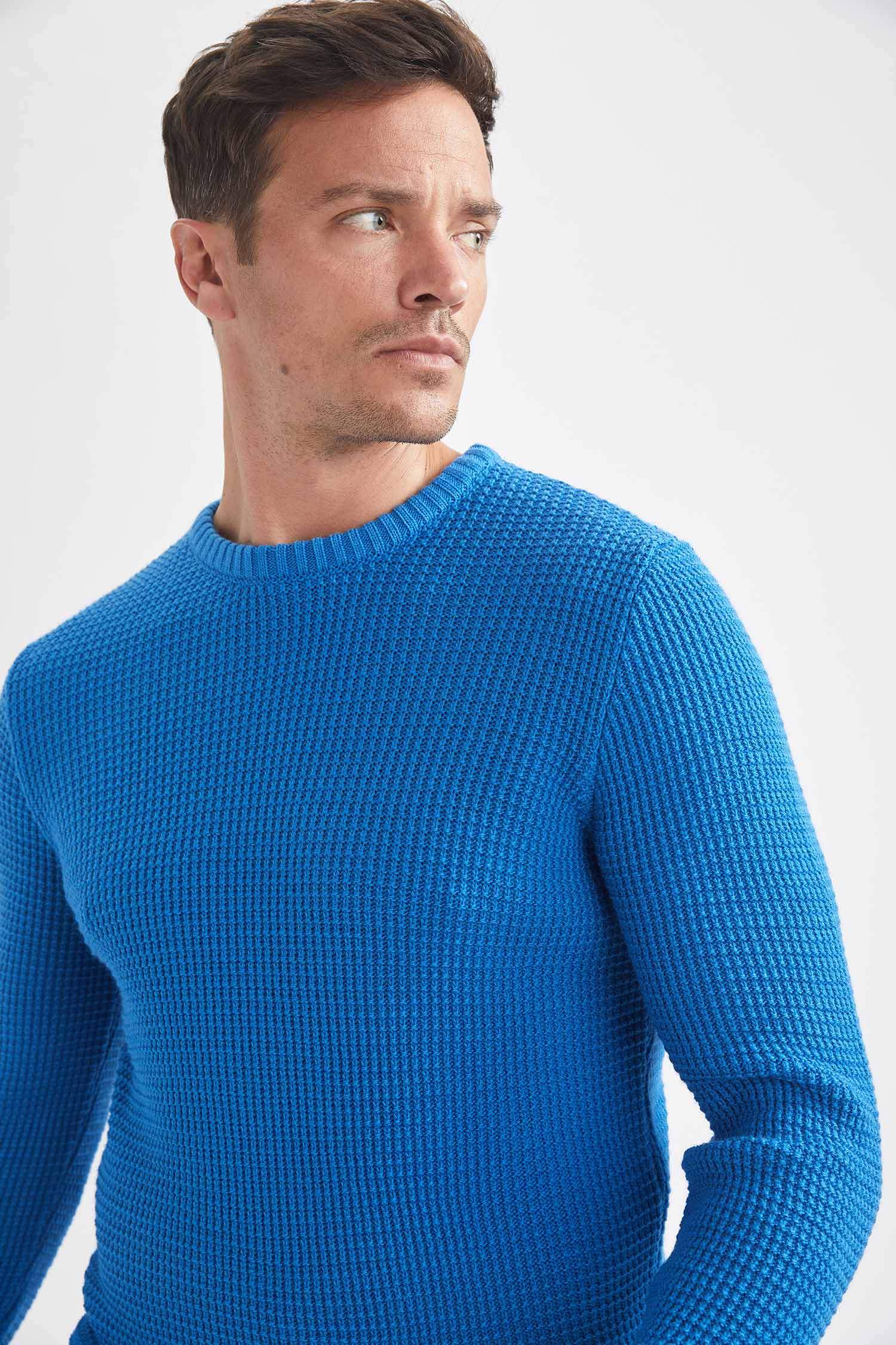 Regular Fit Bisiklet Yaka Triko Kazak