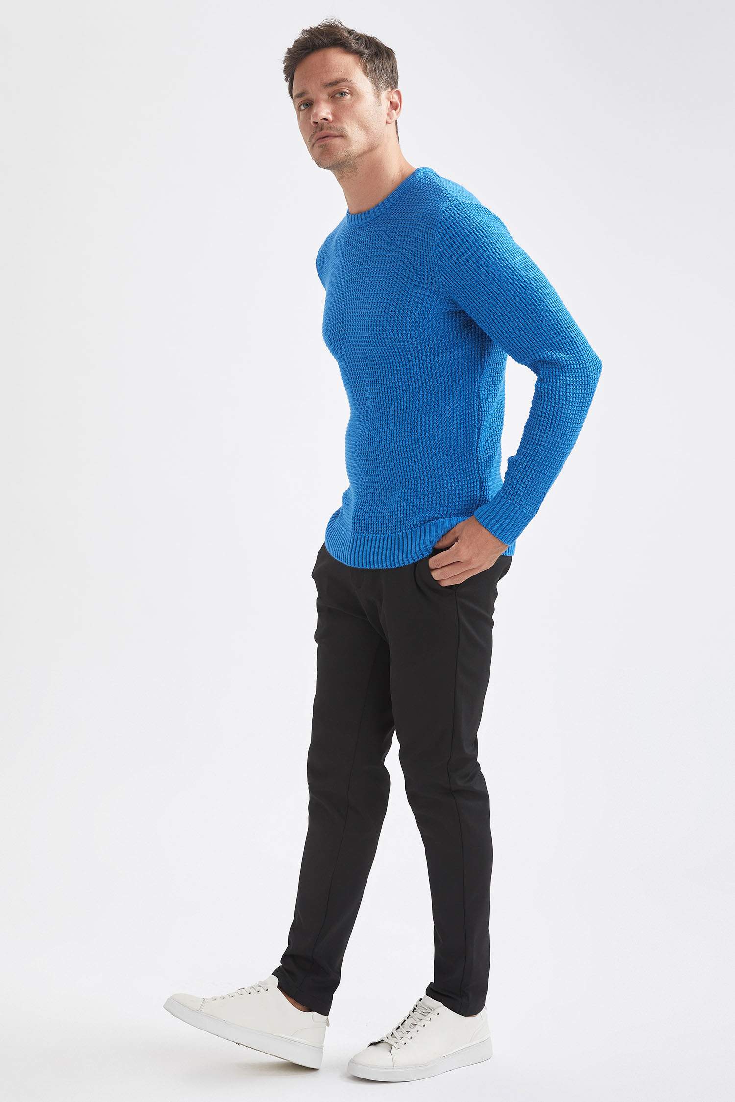 Regular Fit Bisiklet Yaka Triko Kazak