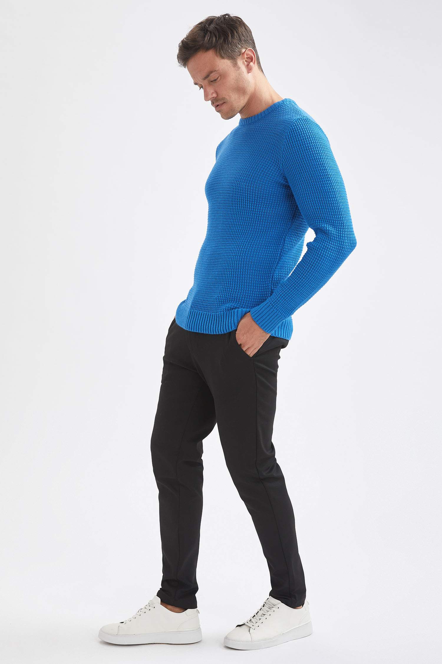 Regular Fit Bisiklet Yaka Triko Kazak