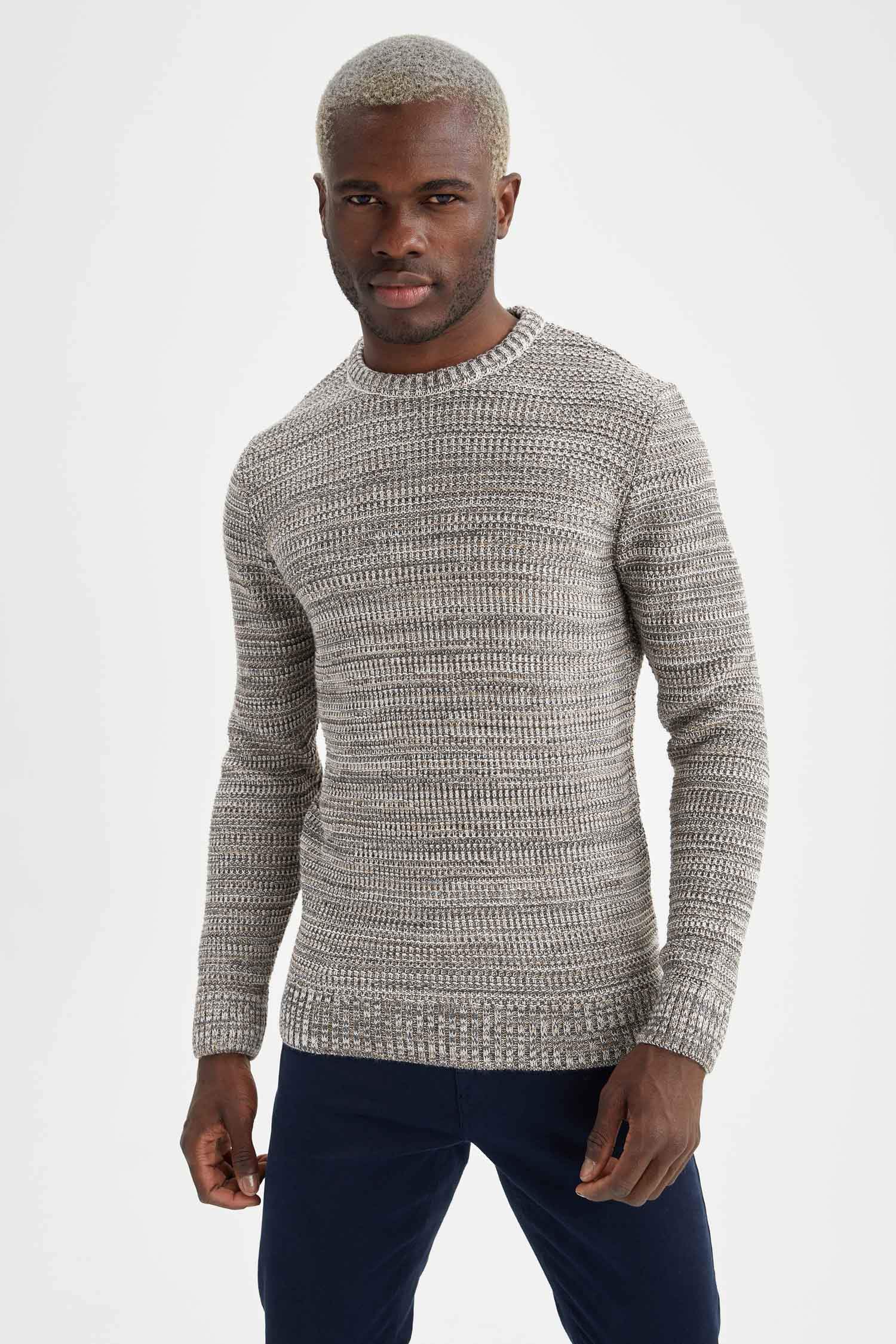 Regular Fit Bisiklet Yaka Triko Kazak