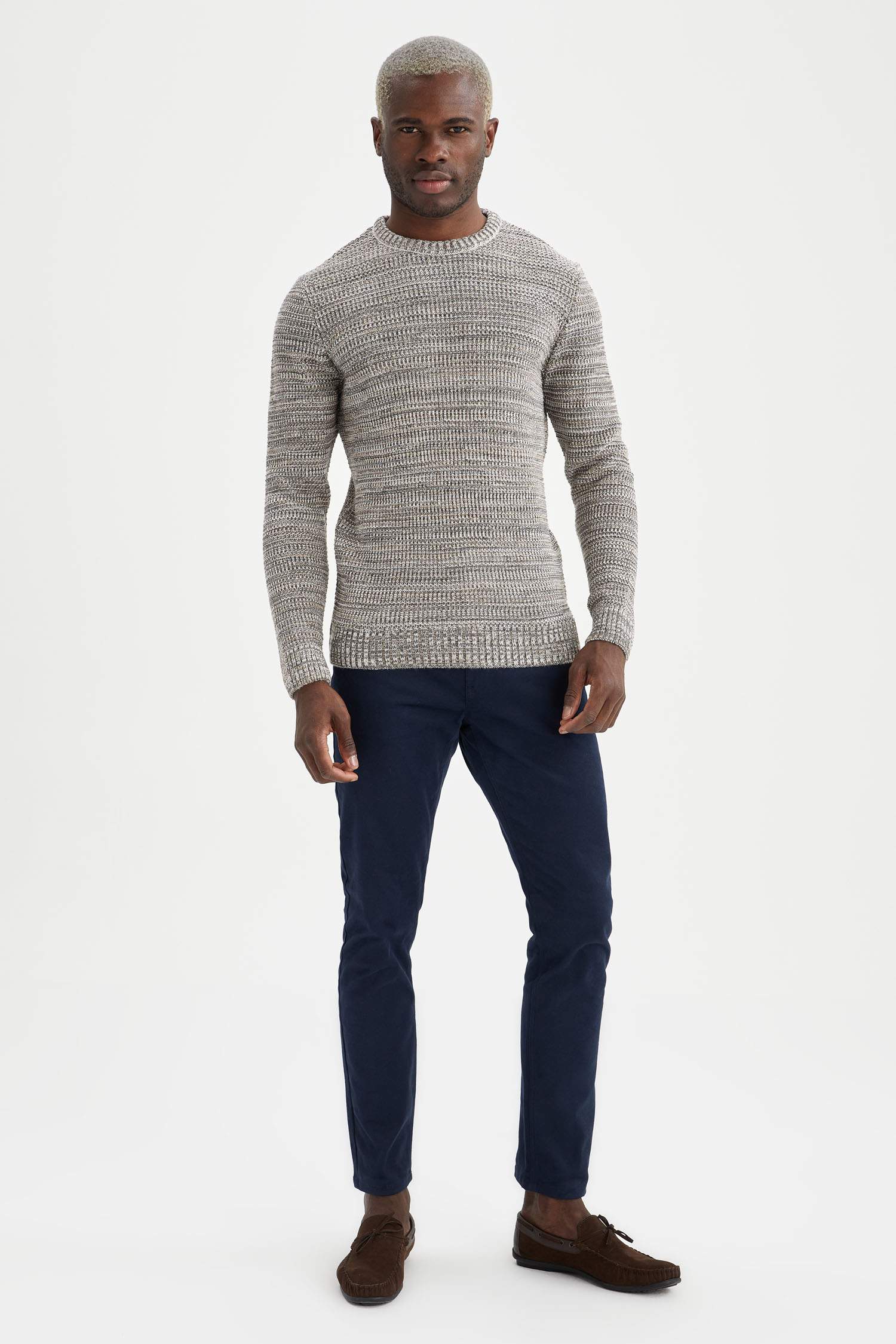 Regular Fit Bisiklet Yaka Triko Kazak