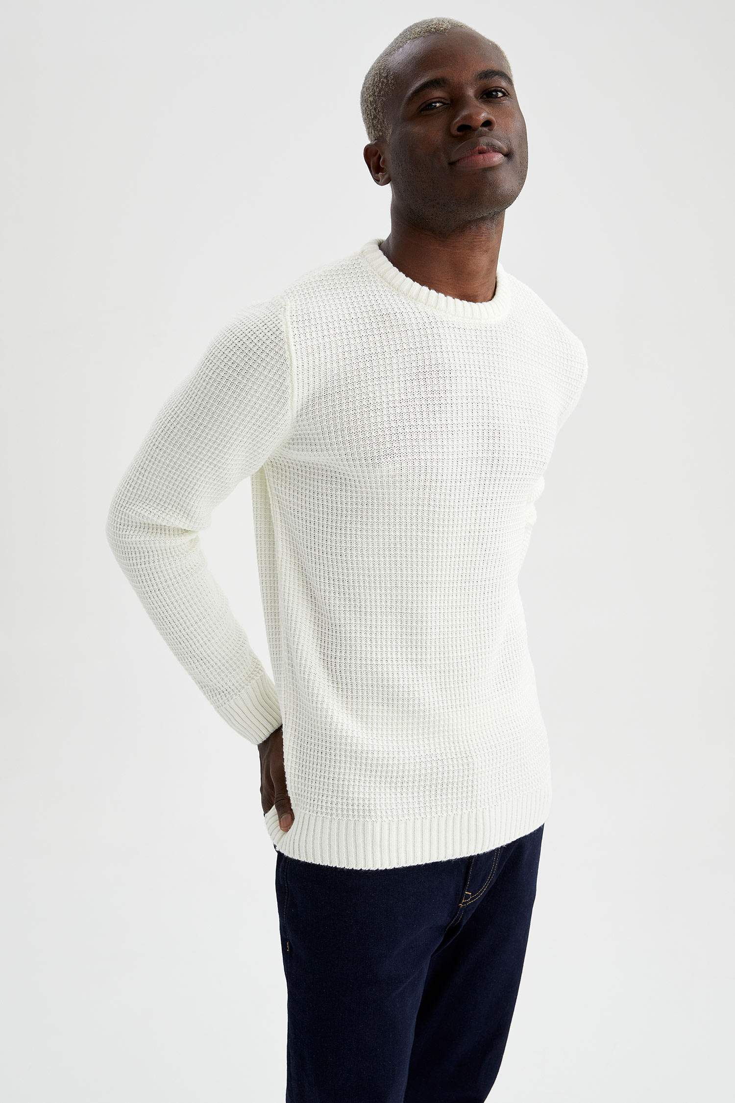 Regular Fit Bisiklet Yaka Triko Kazak