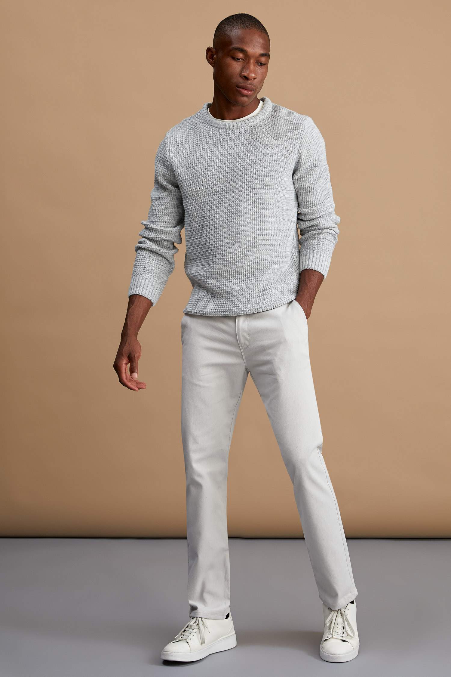 Regular Fit Bisiklet Yaka Triko Kazak