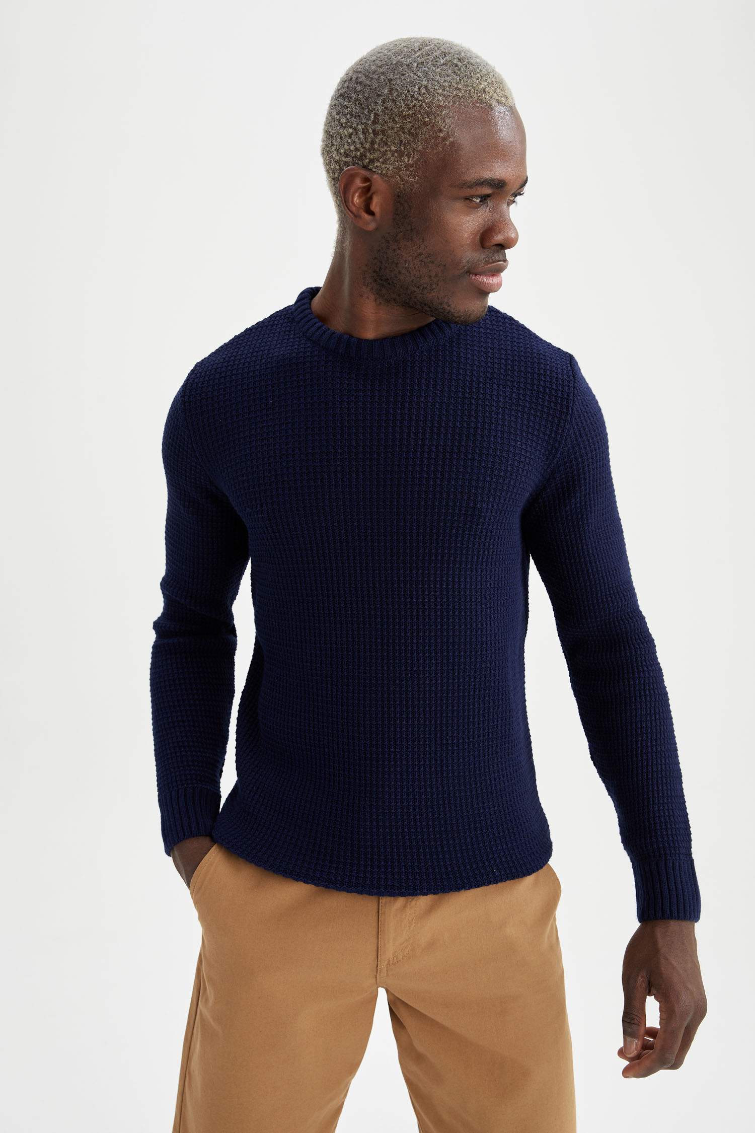 Regular Fit Bisiklet Yaka Triko Kazak