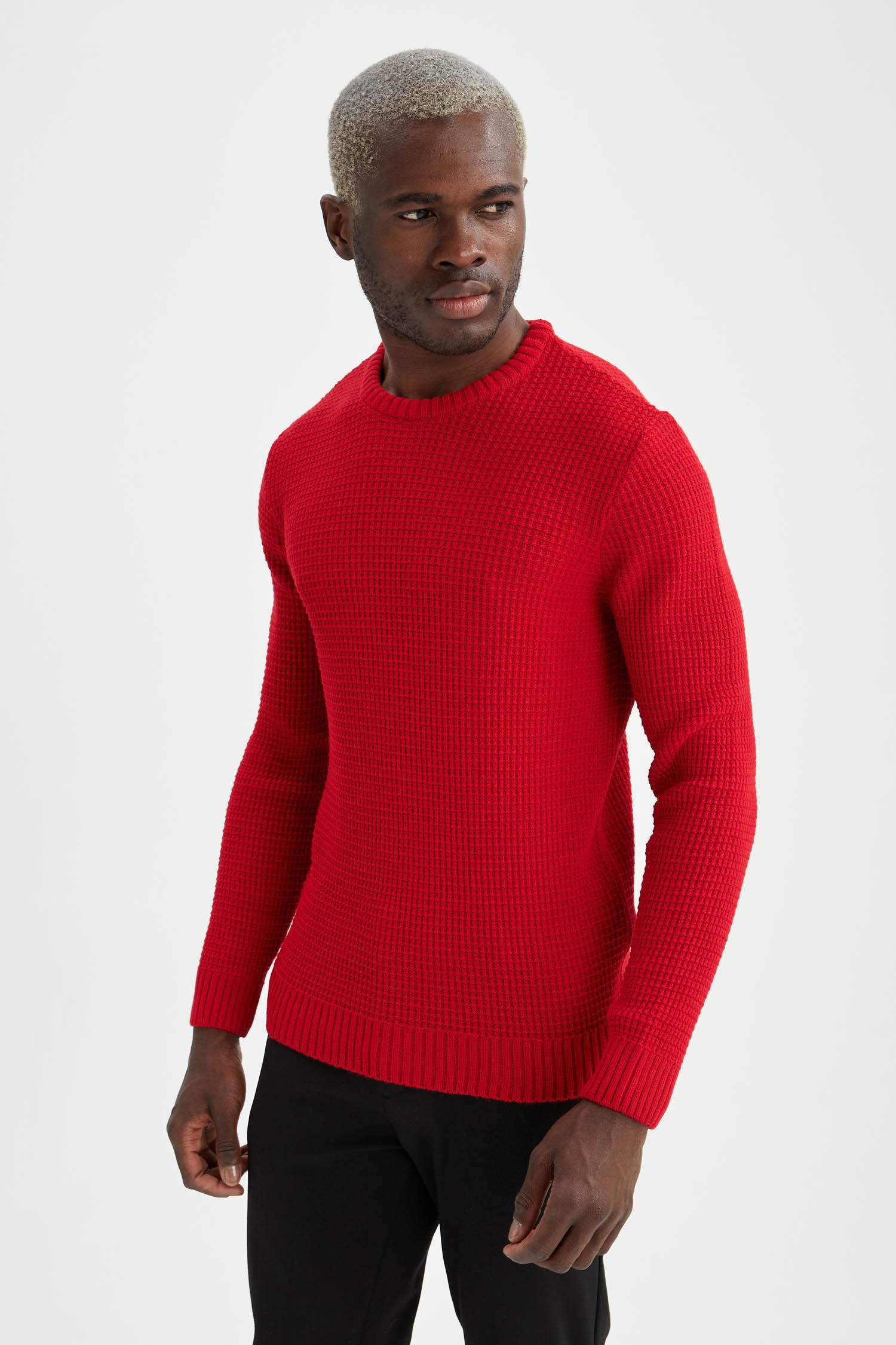 Regular Fit Bisiklet Yaka Triko Kazak