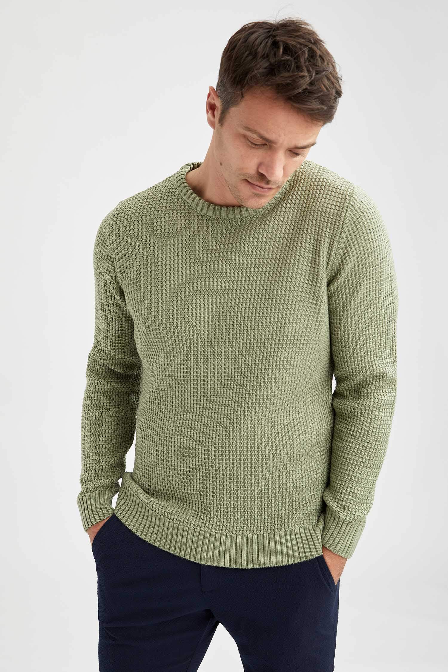 Regular Fit Bisiklet Yaka Triko Kazak