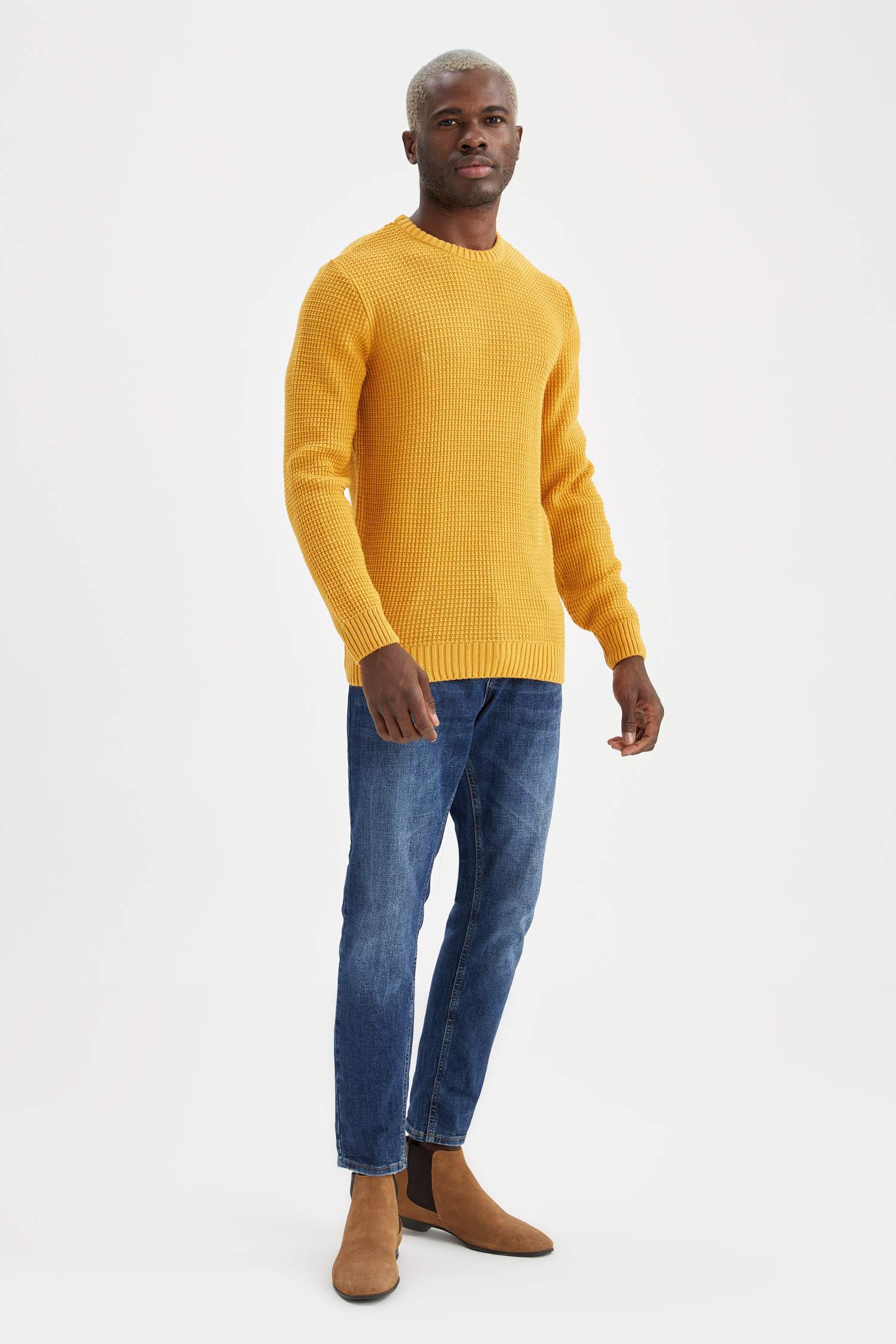 Regular Fit Bisiklet Yaka Triko Kazak