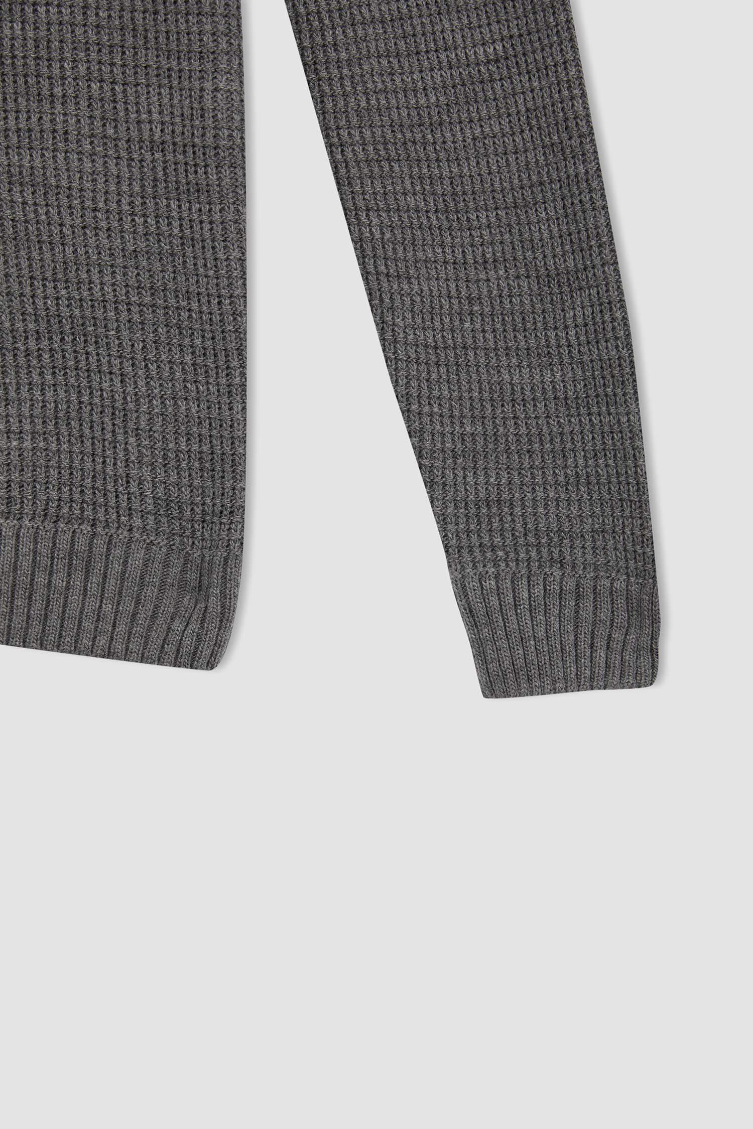 Regular Fit Bisiklet Yaka Triko Kazak