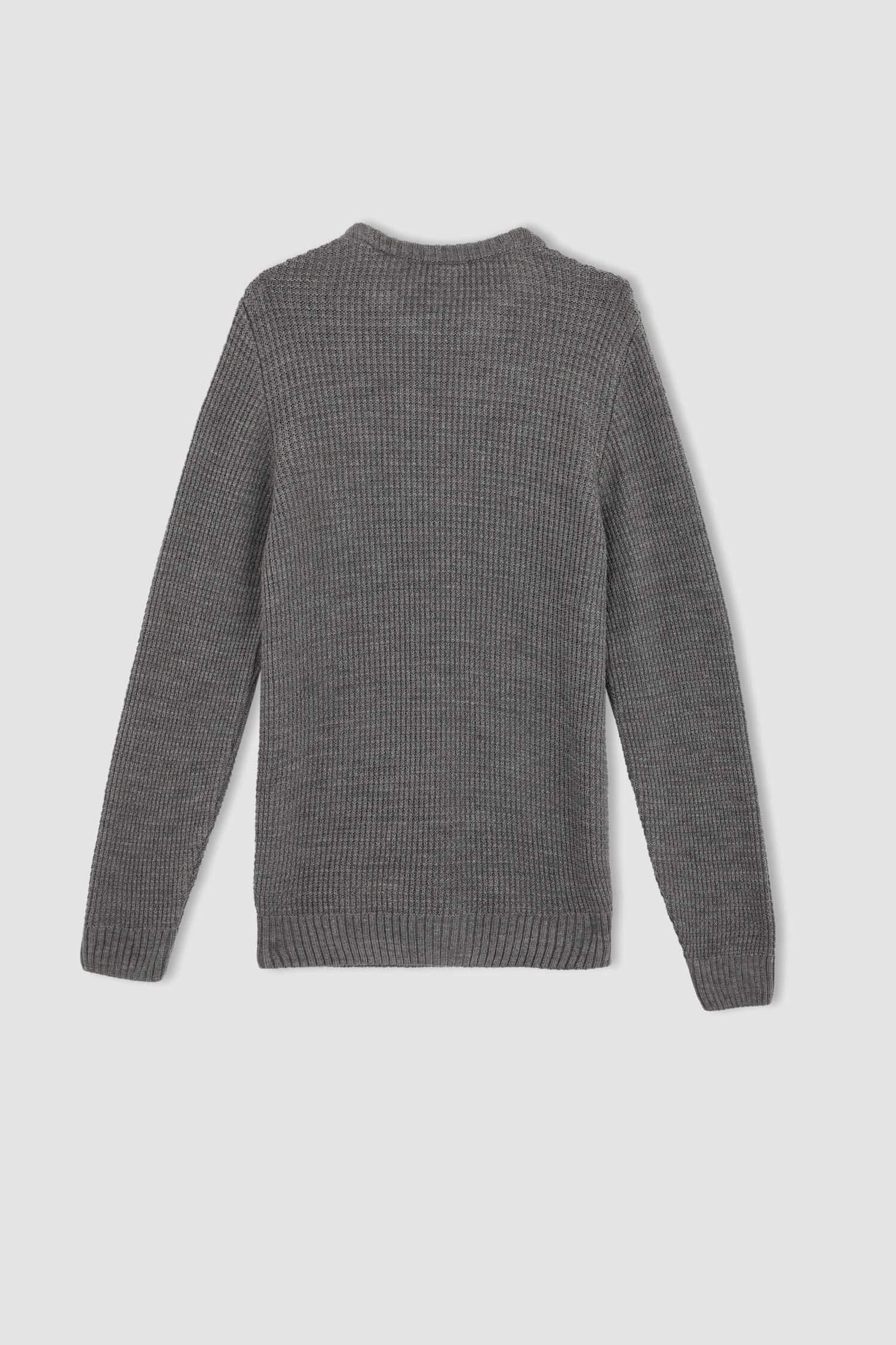 Regular Fit Bisiklet Yaka Triko Kazak