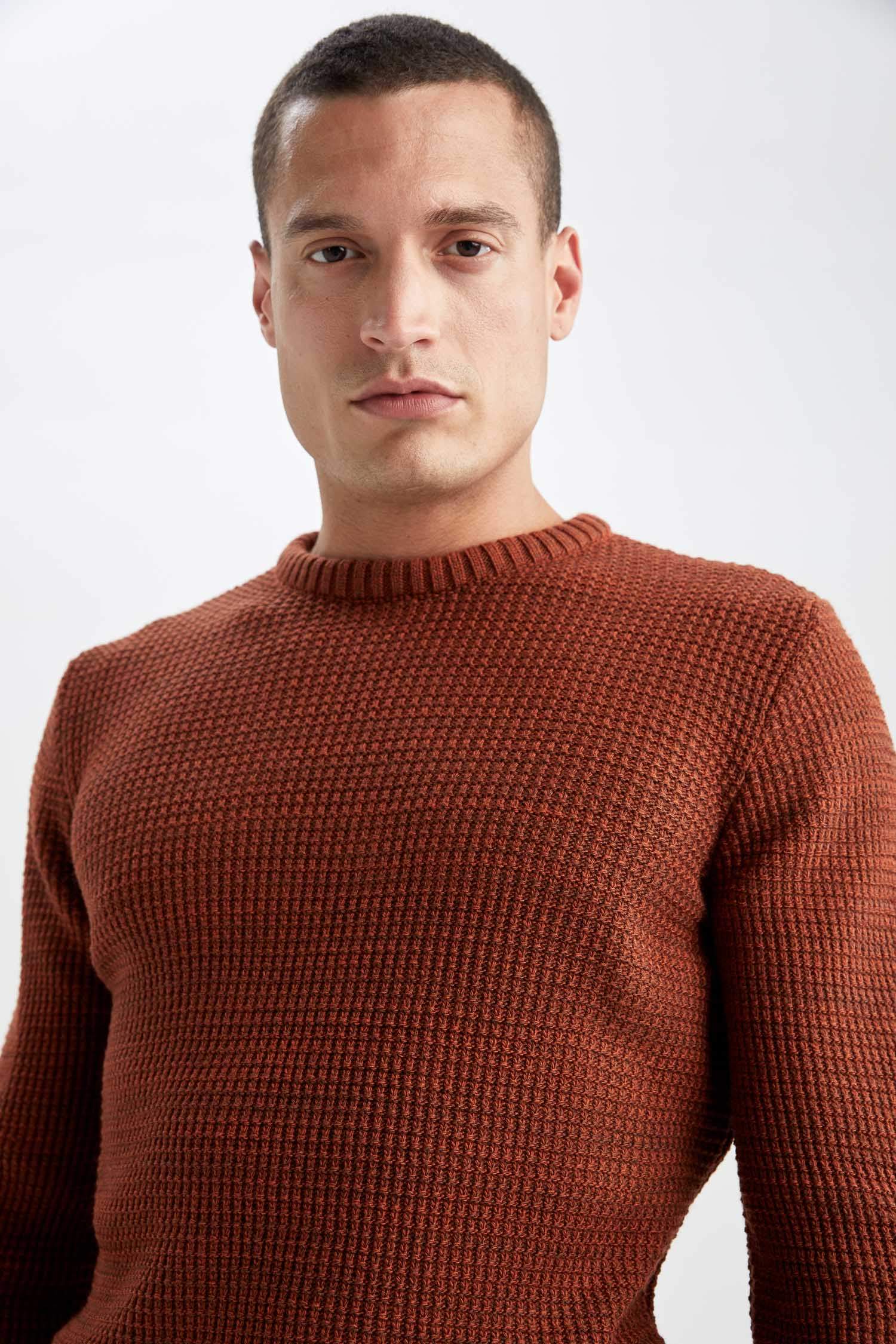 Regular Fit Bisiklet Yaka Triko Kazak