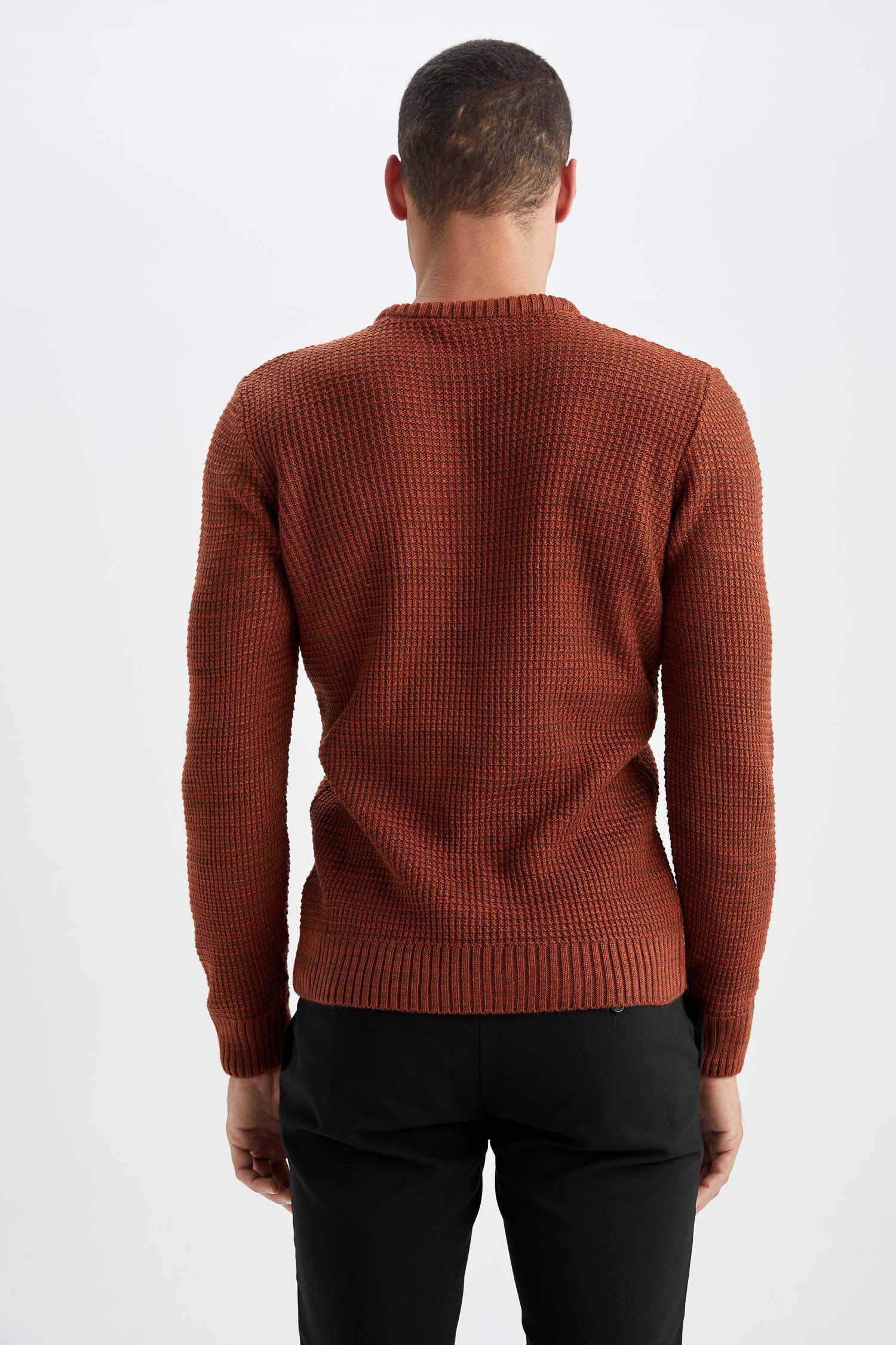 Regular Fit Bisiklet Yaka Triko Kazak