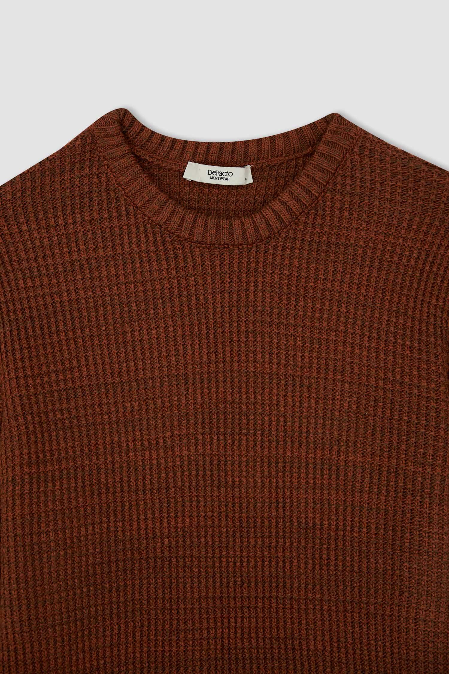 Regular Fit Bisiklet Yaka Triko Kazak