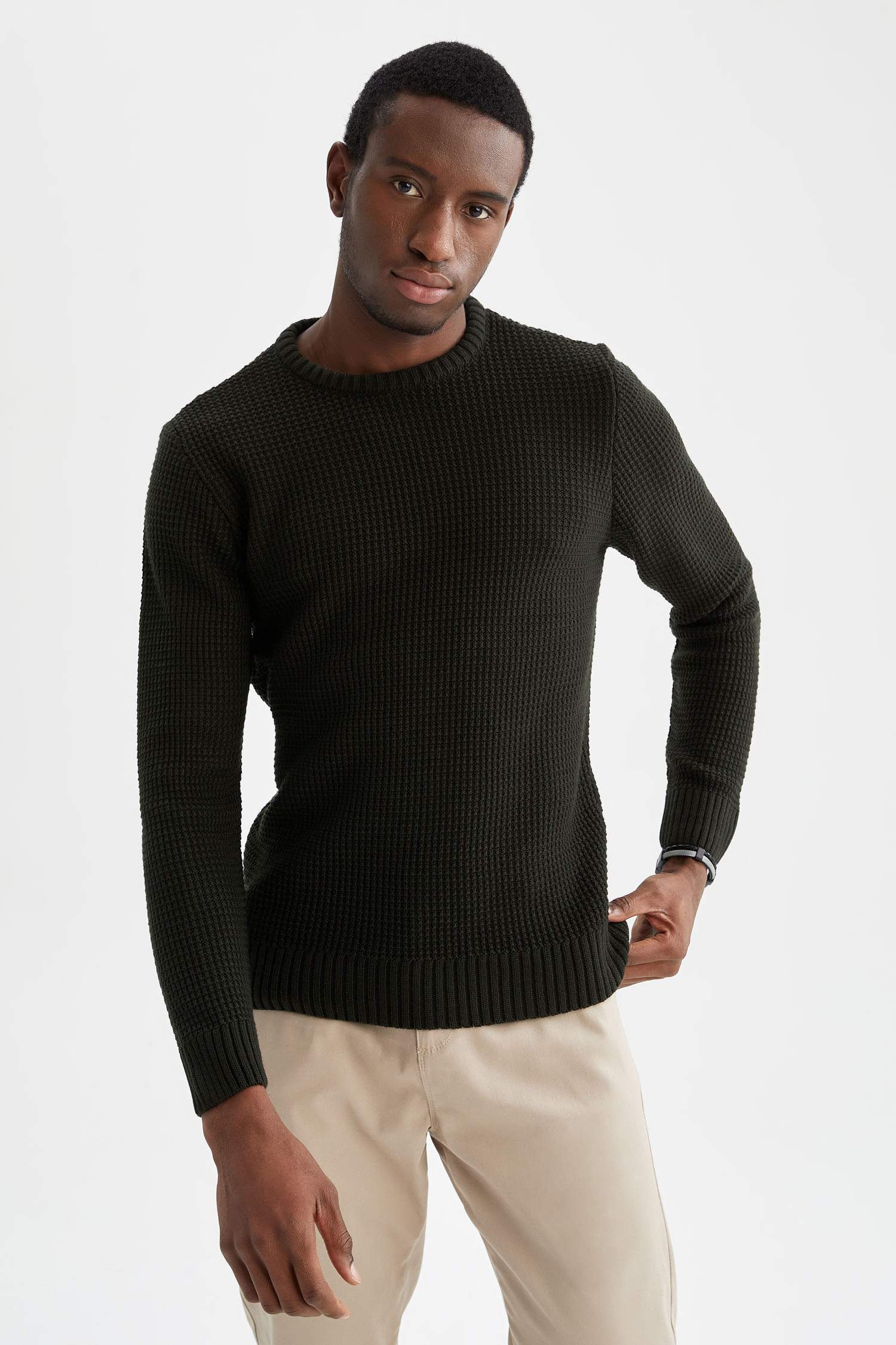 Regular Fit Bisiklet Yaka Triko Kazak