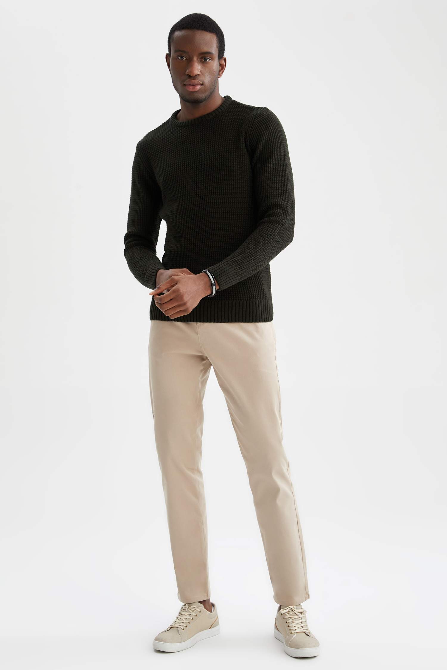 Regular Fit Bisiklet Yaka Triko Kazak