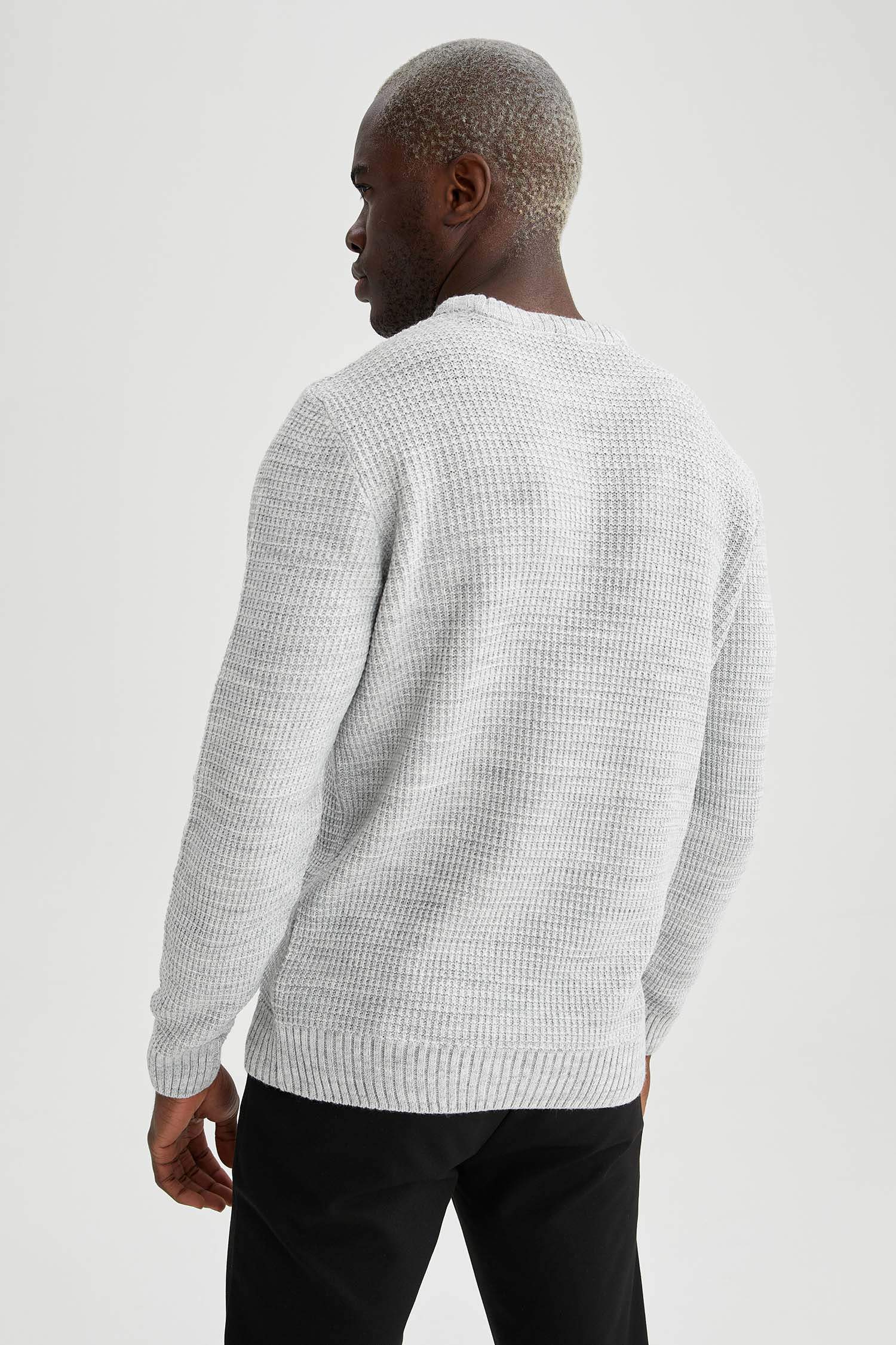 Regular Fit Bisiklet Yaka Triko Kazak