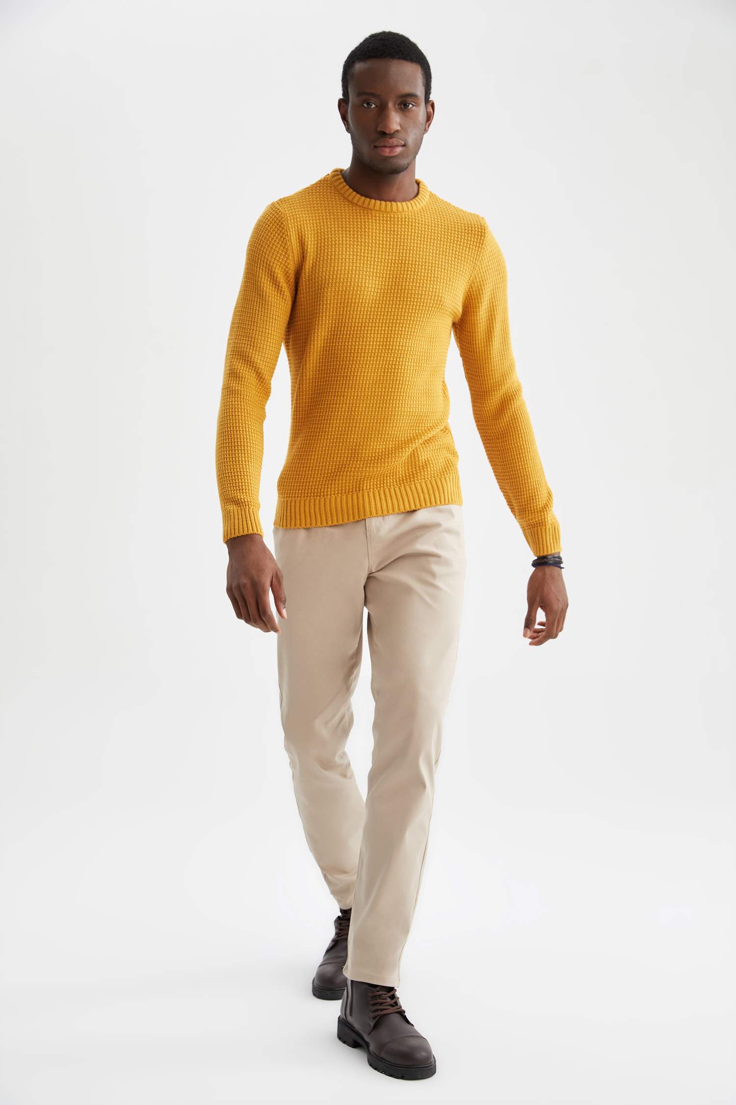 Regular Fit Bisiklet Yaka Triko Kazak
