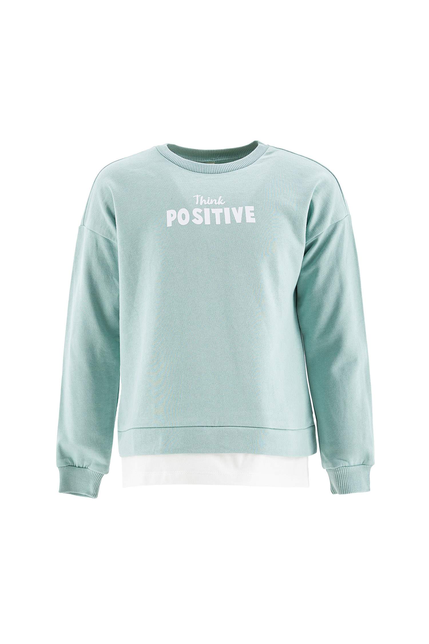 Kız Çocuk Yazı Baskılı Sweatshirt