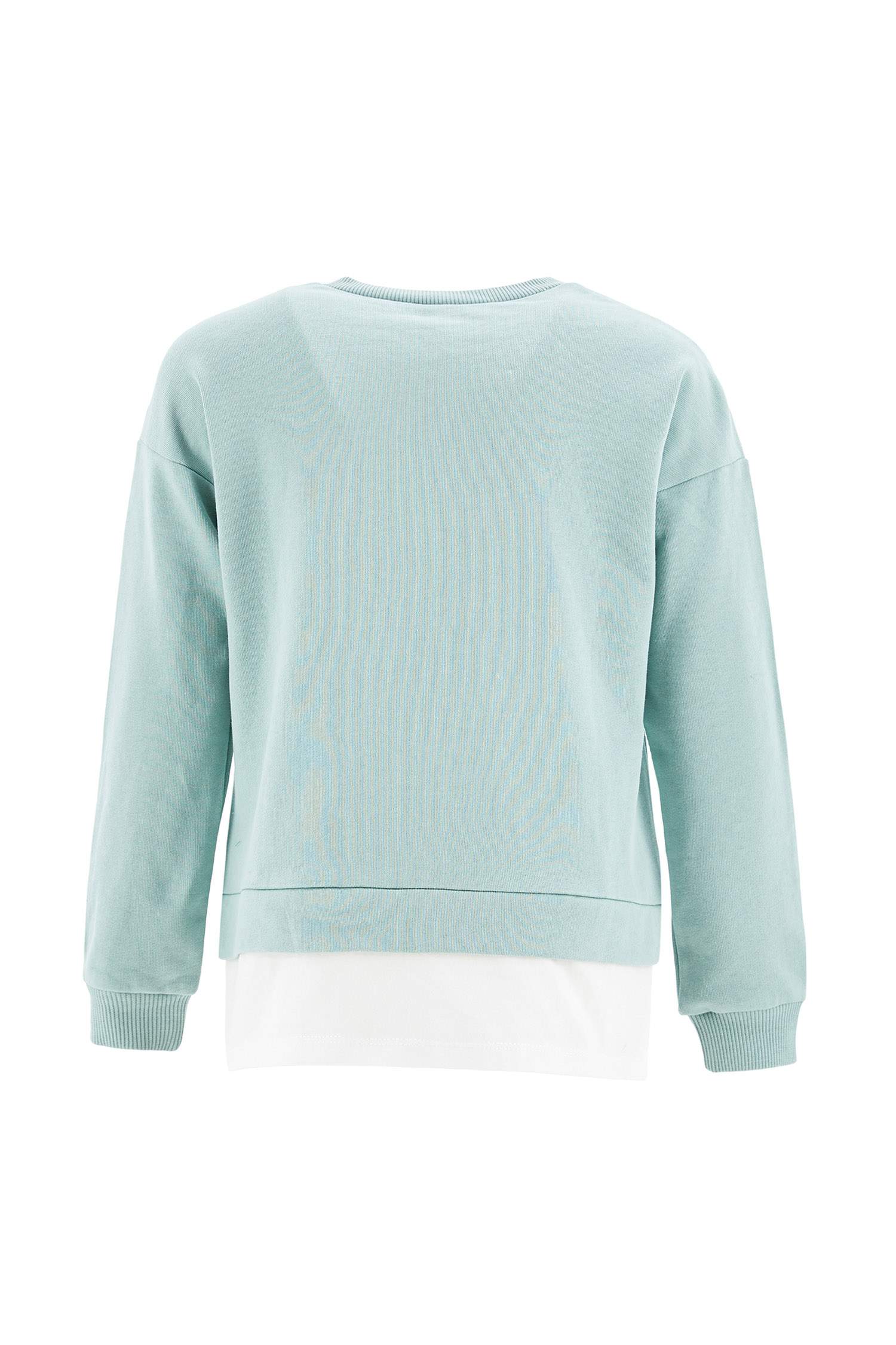 Kız Çocuk Yazı Baskılı Sweatshirt