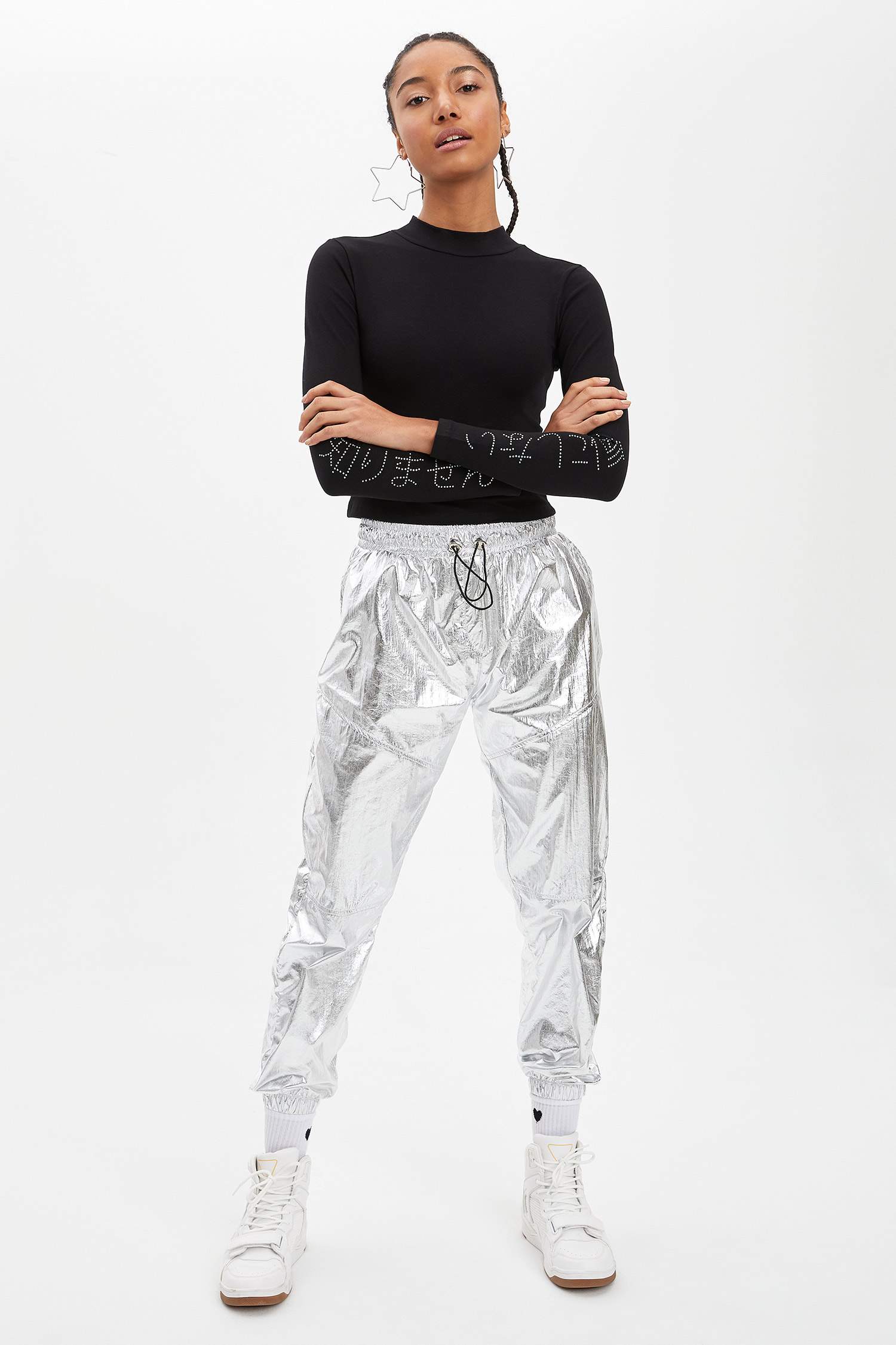 Standart Fit Jogger Dokuma Pantolon
