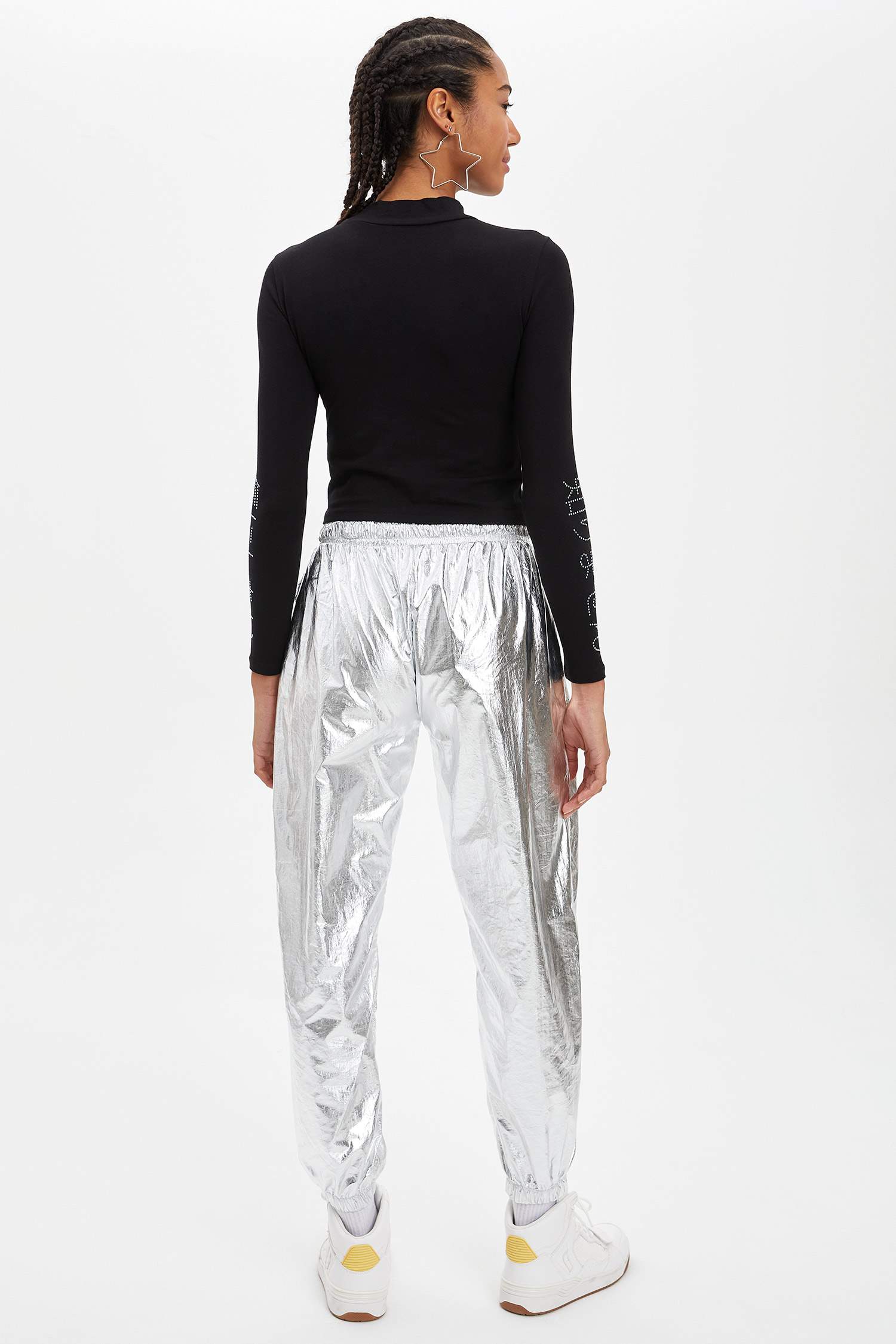 Standart Fit Jogger Dokuma Pantolon