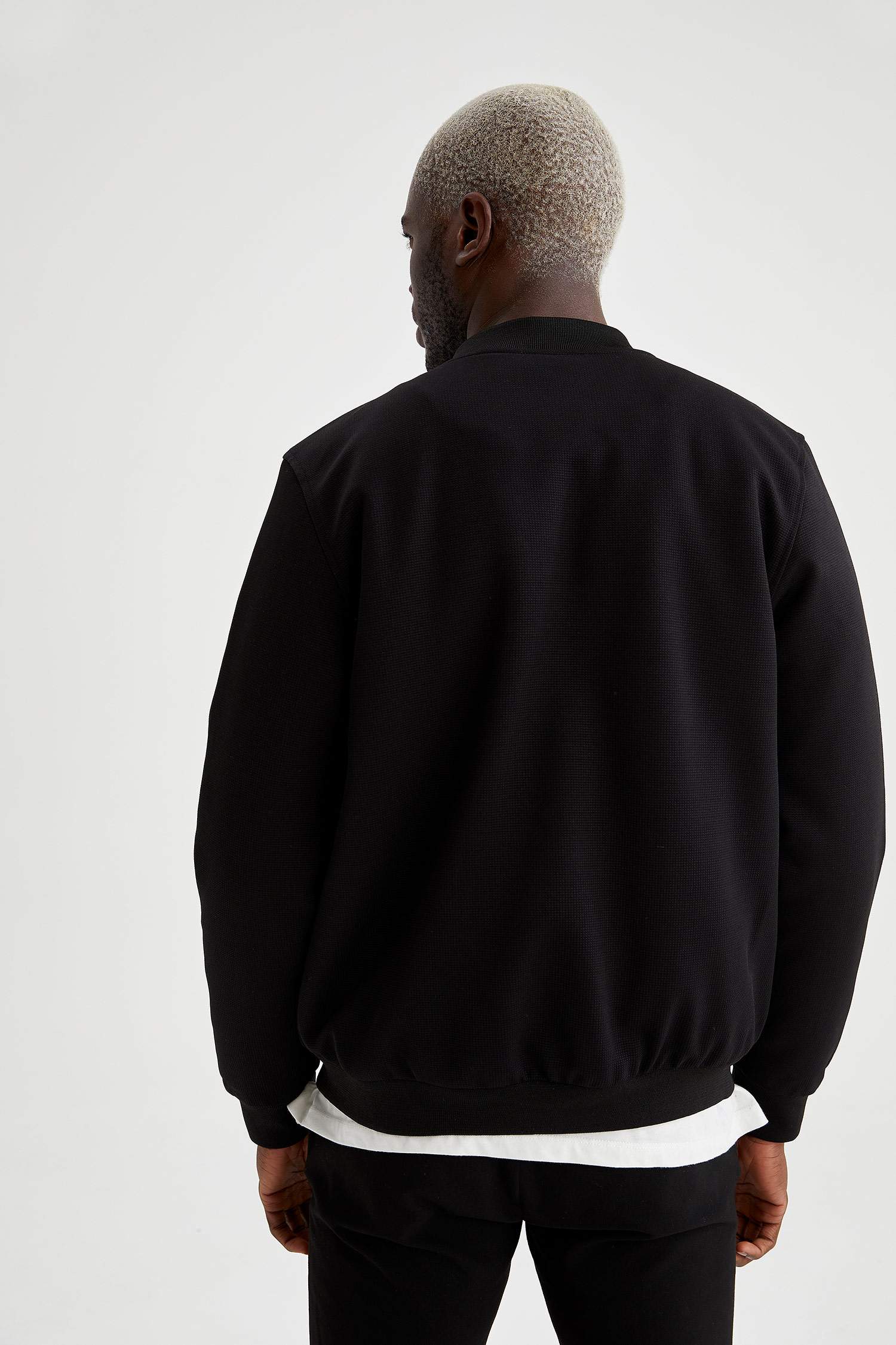 Slim Fit Kolej Yaka Bomber Mont