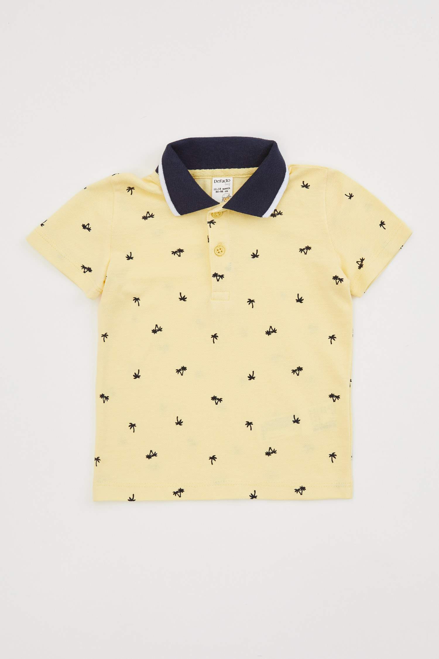 Erkek Bebek Polo Yaka Kısa Kol Tişört