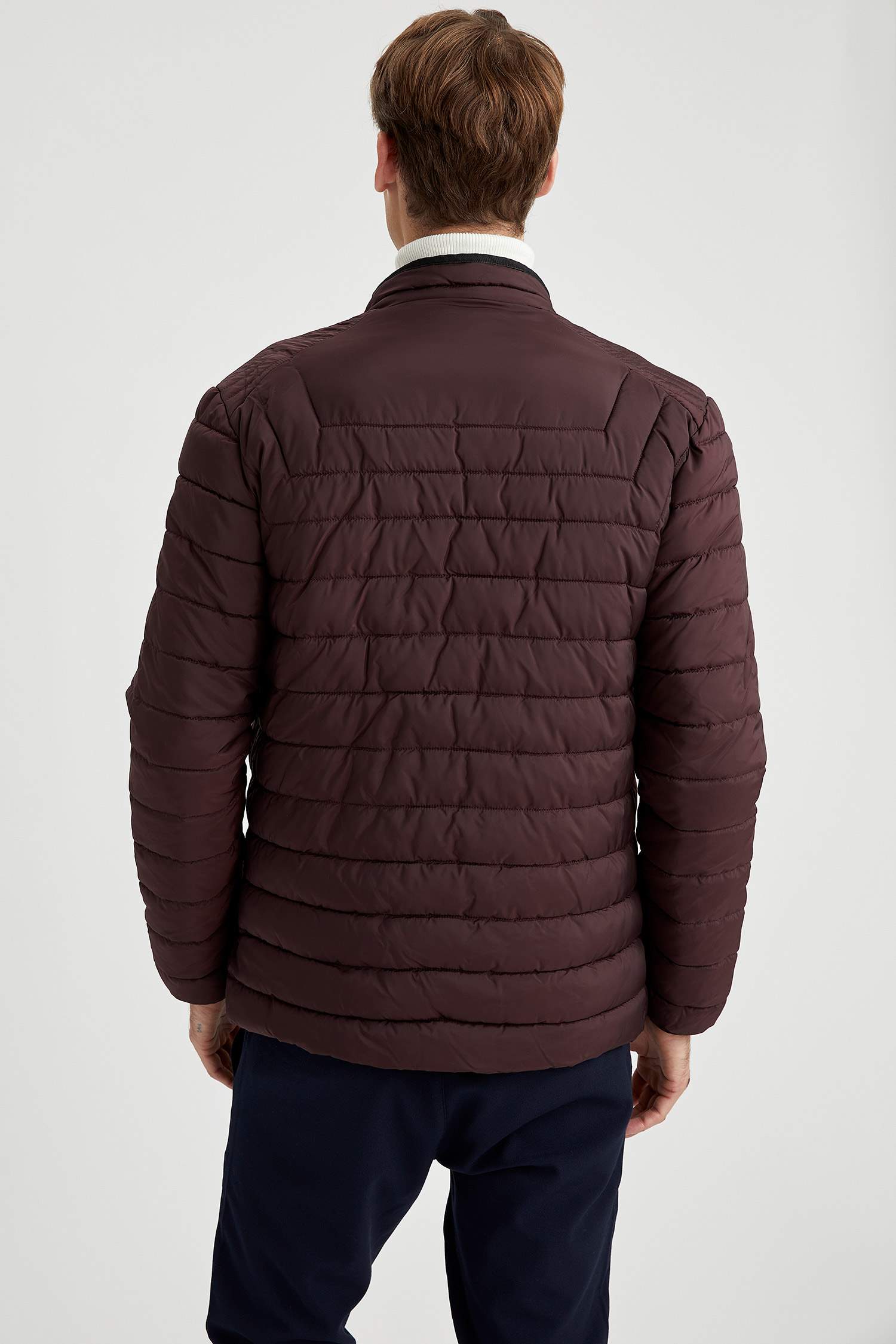 Dik Yaka Slim Fit Mont