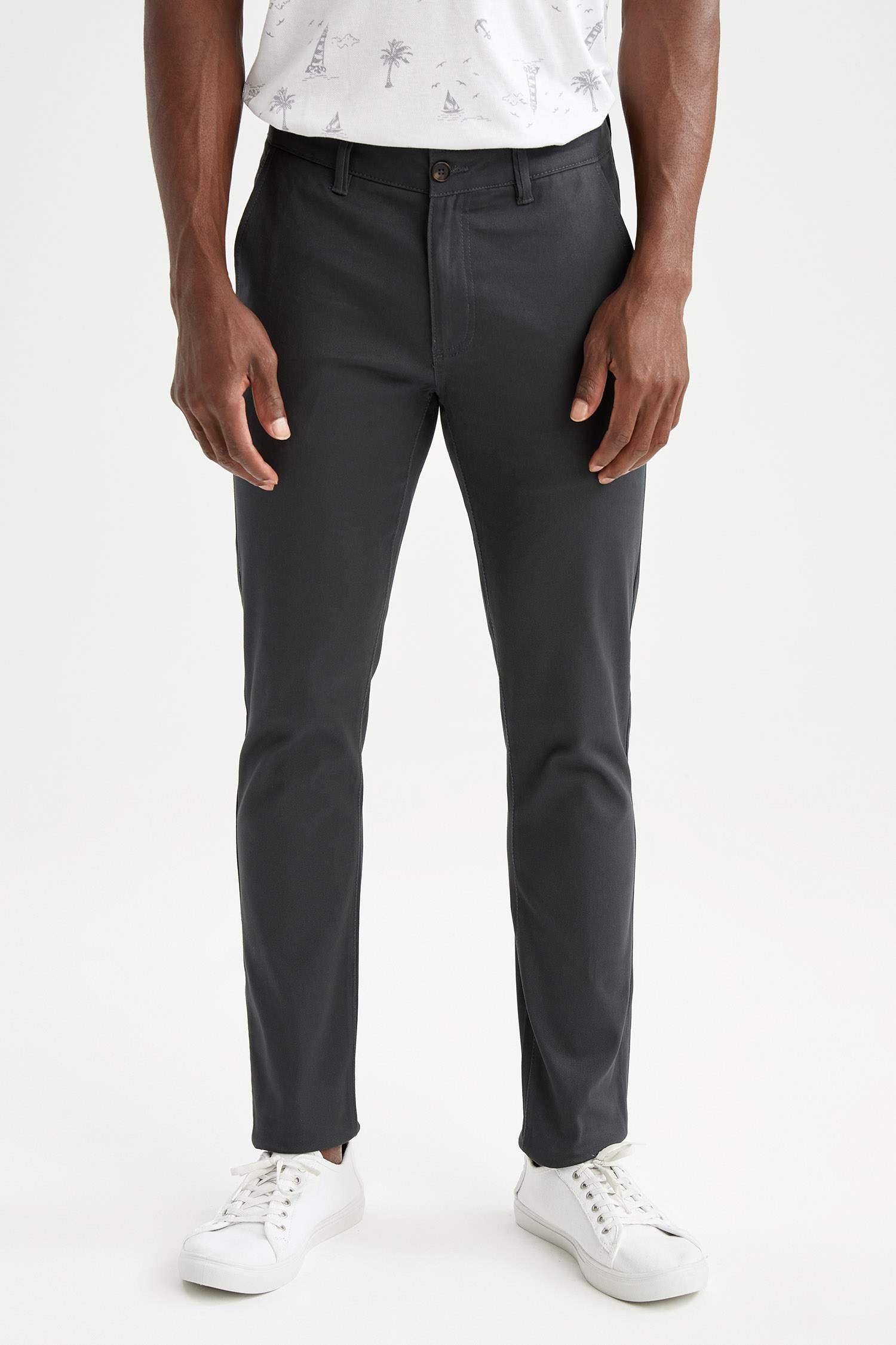 Slim Fit Basic Chino Pantolon