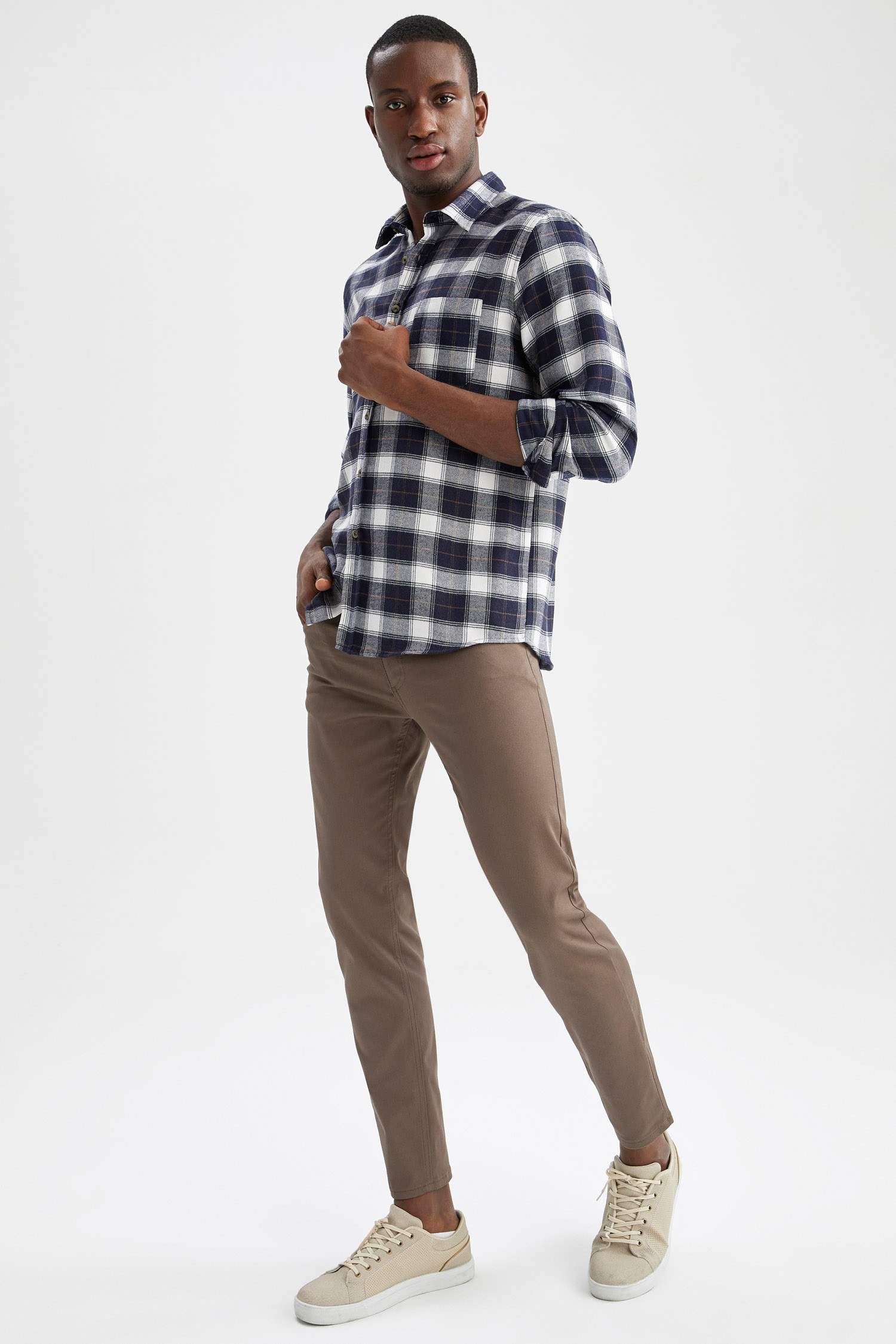 Ekstra Slim Fit Chino Pantolon